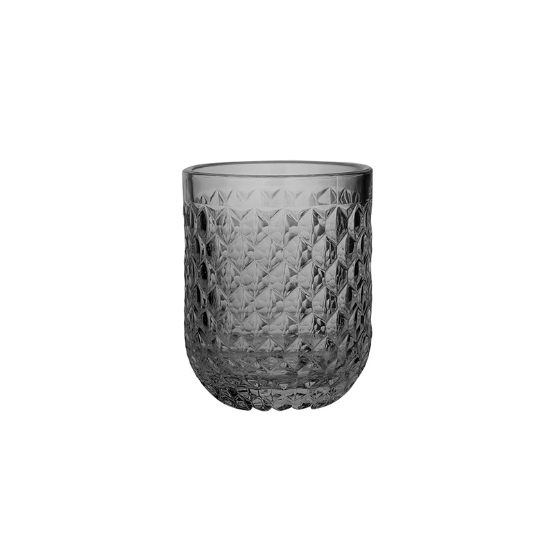Set vasos cristal grabado gris