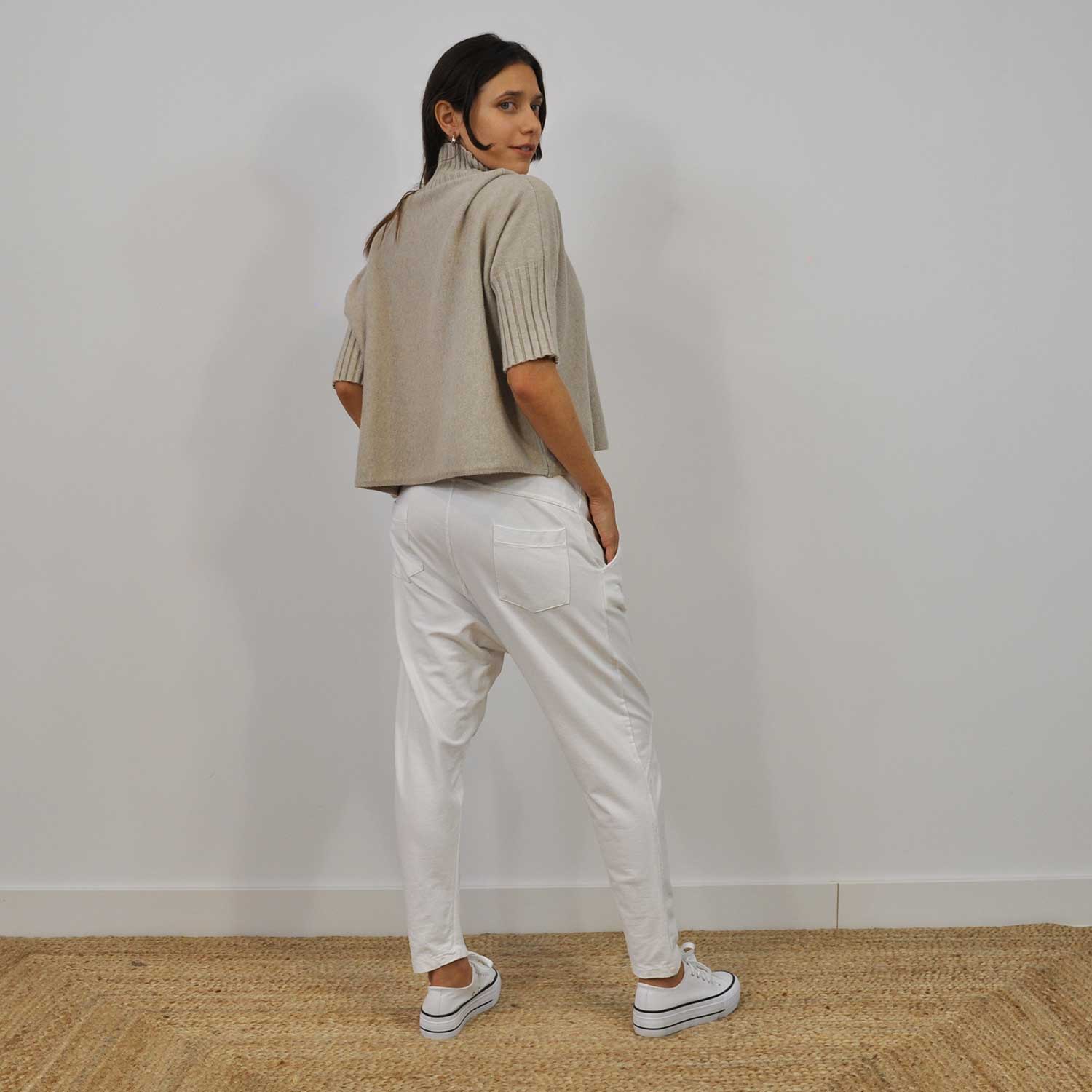 Elena Dawson Antique Silk Satin Baggy Trousers — D A D