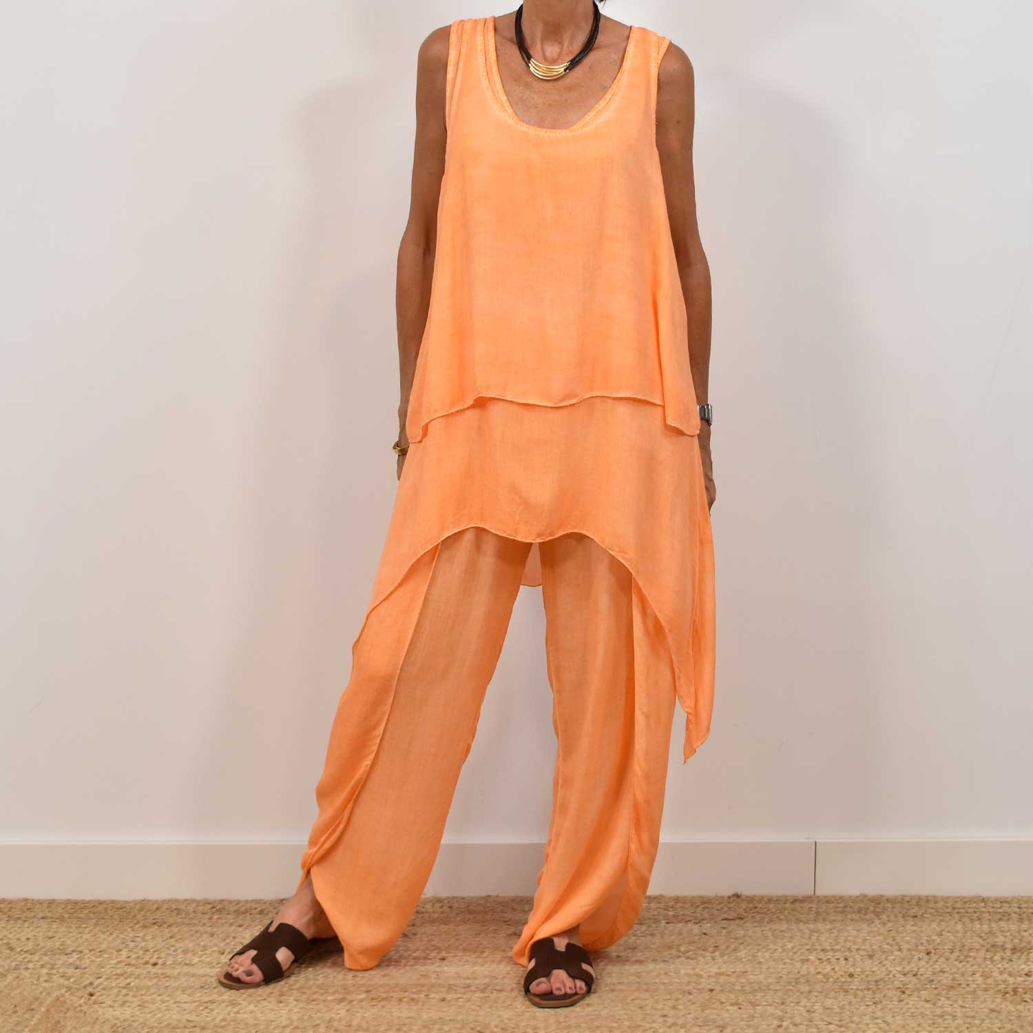 Pantalon sarong orange