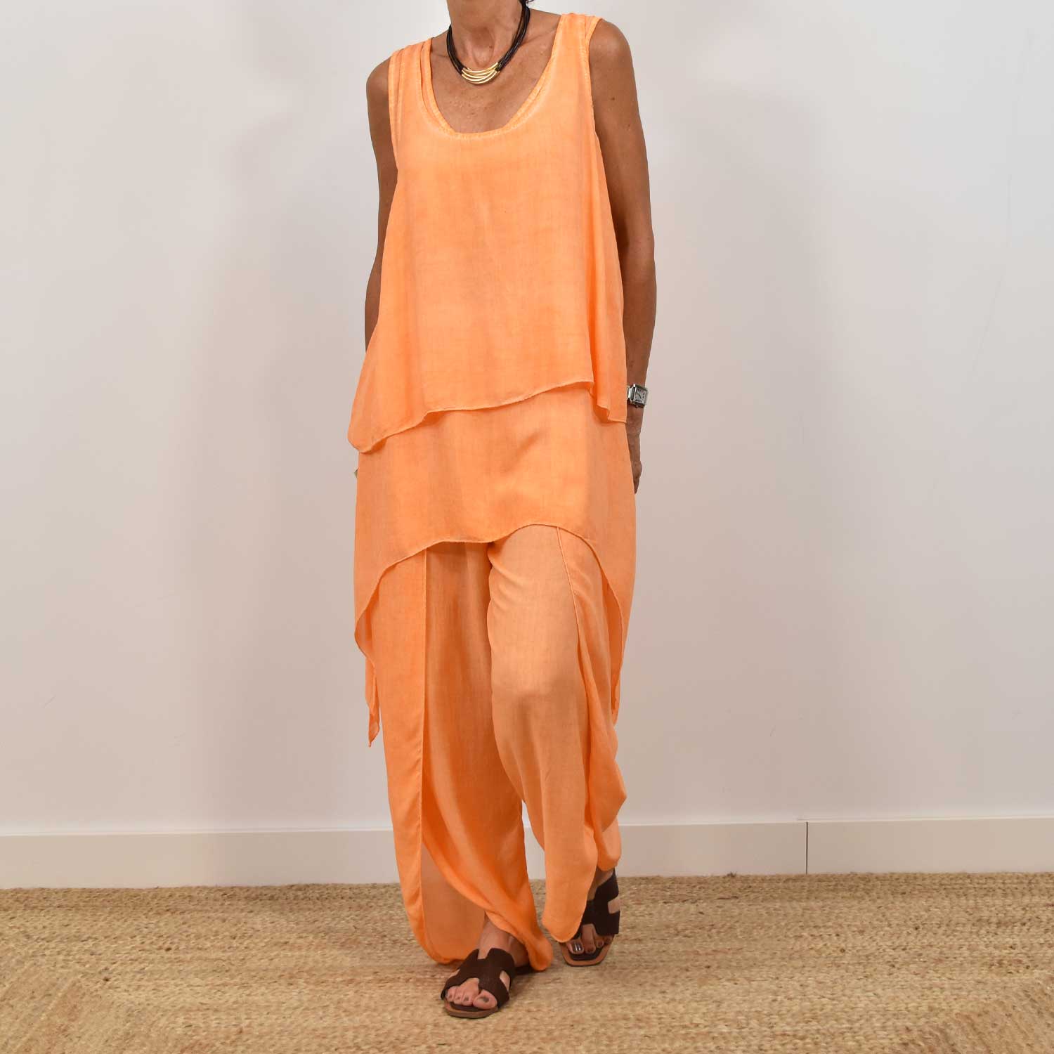 Pantalon sarong orange