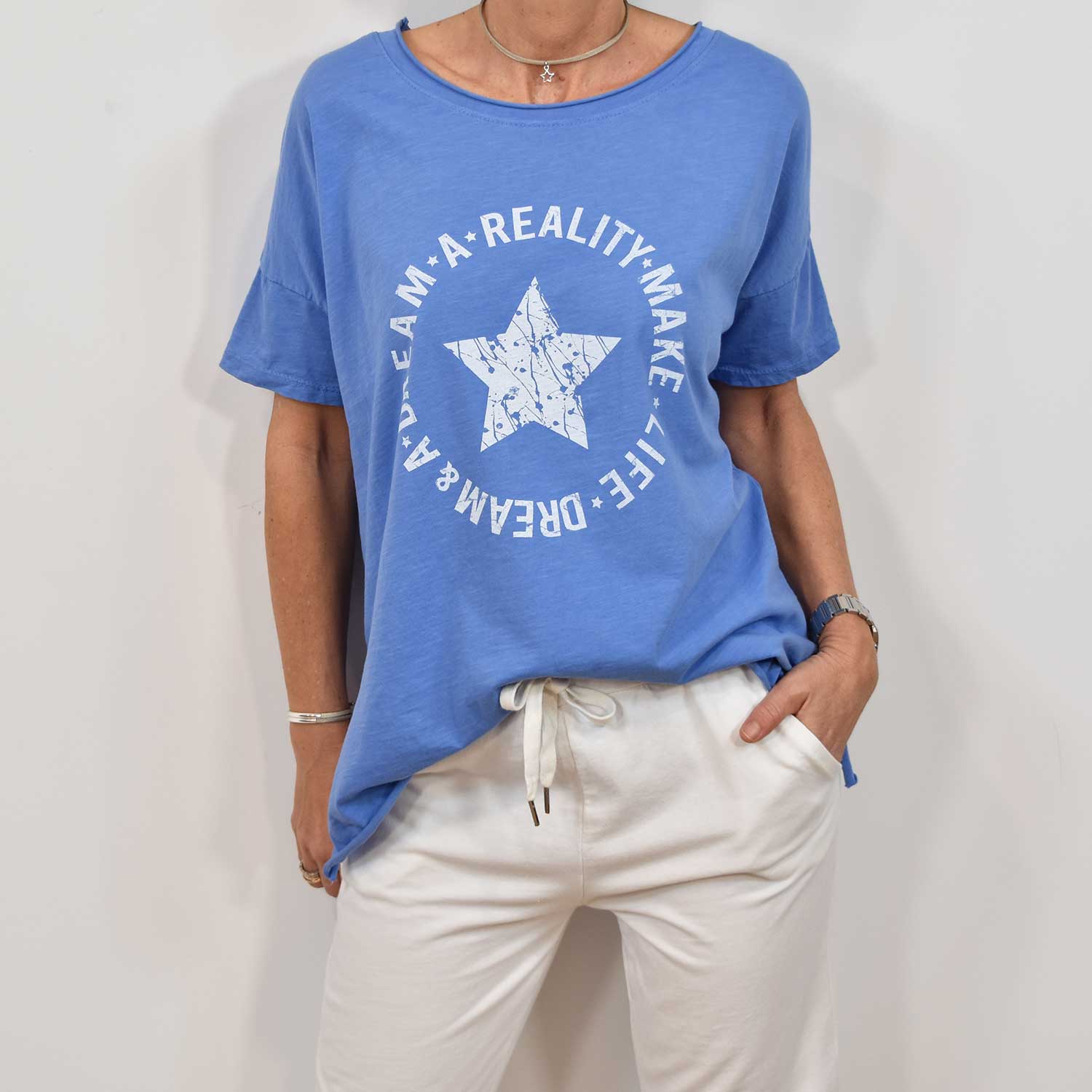 Blue 'Dream' star t-shirt