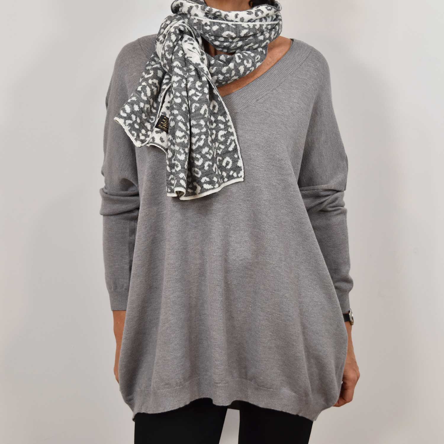 Jersey oversize gris