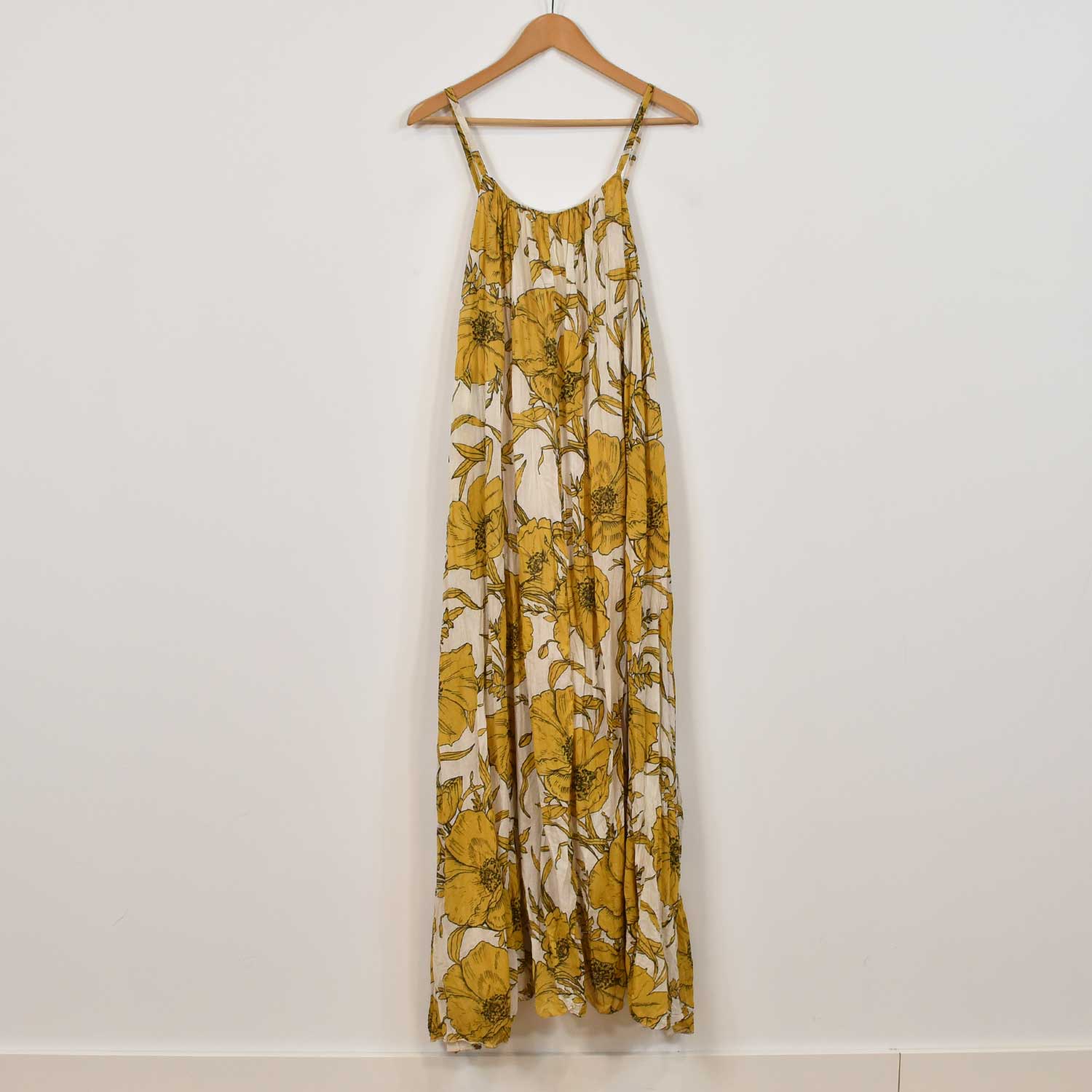 Yelow flowers long dress