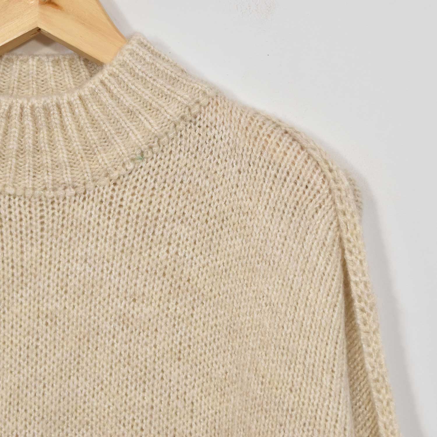 Beige oversize seams sweater