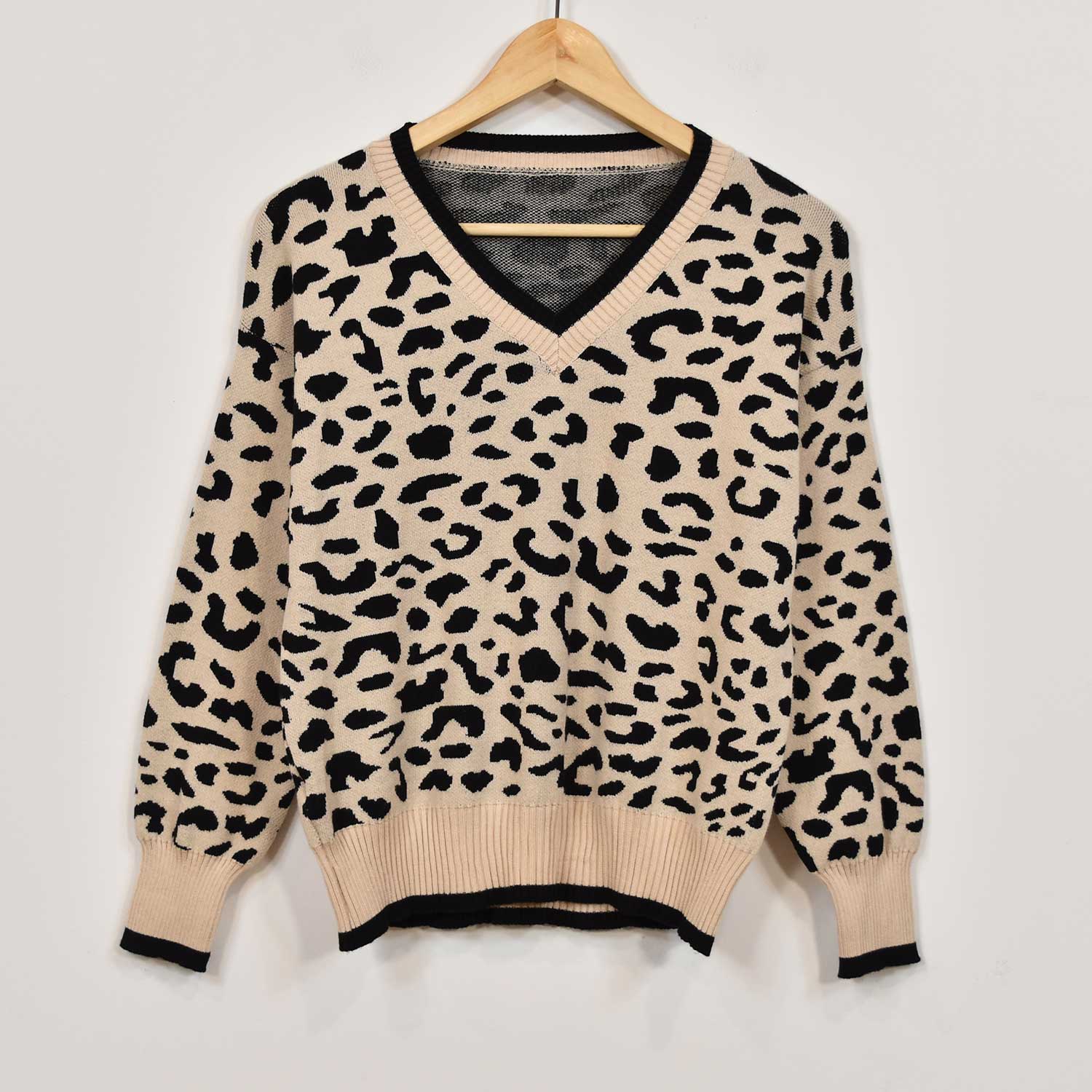 Jersey leopardo beige