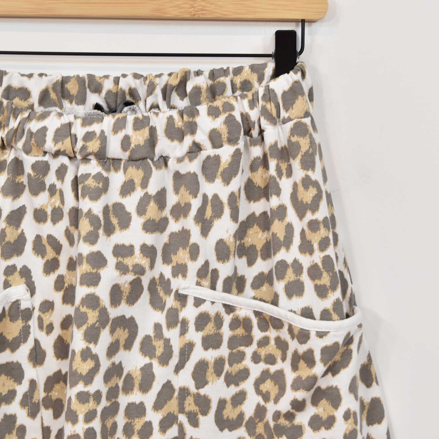 Pantalon jogger leopard poches