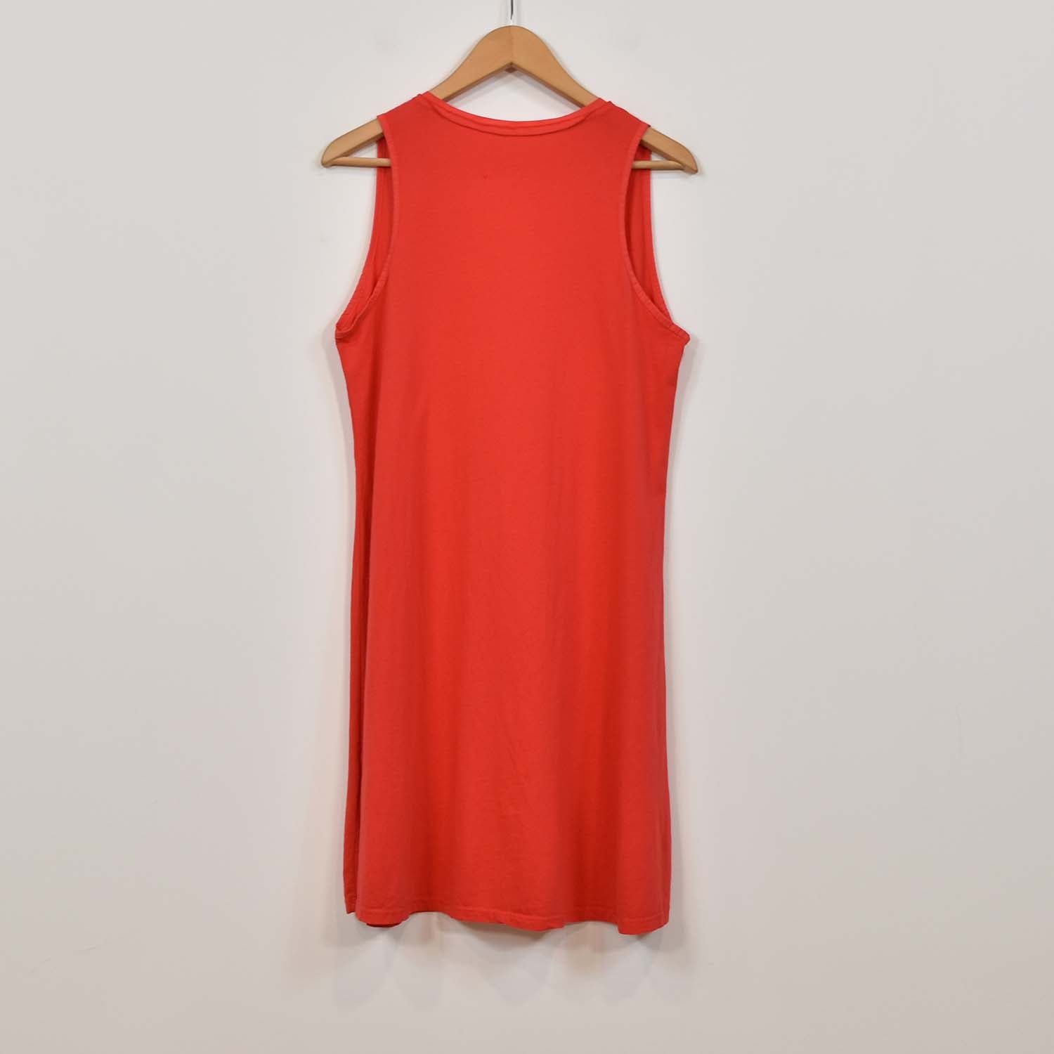 Red short frayed dress