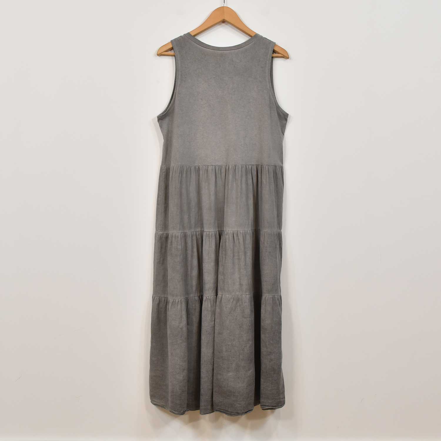 Grey stitching dress
