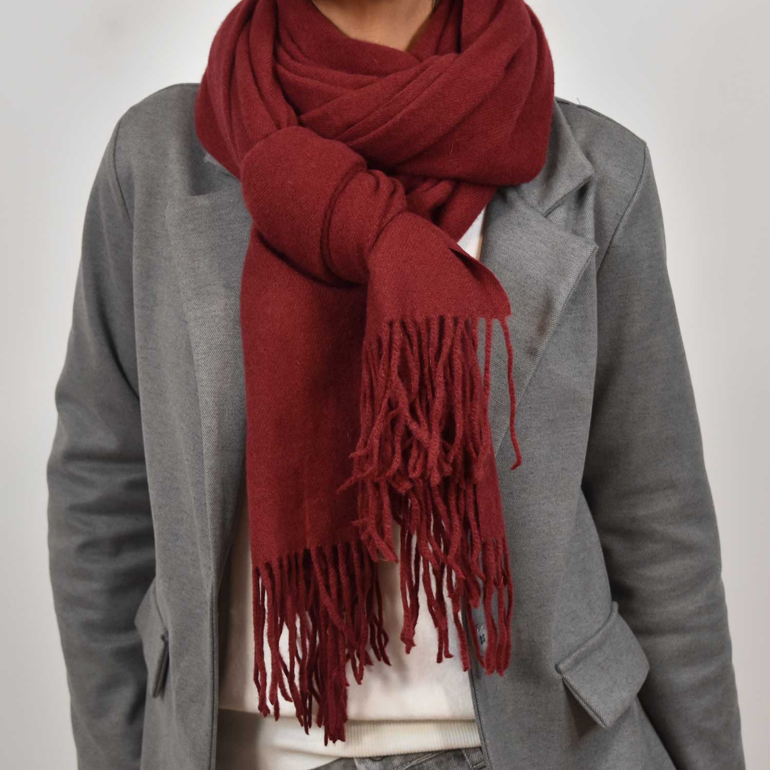 Bourdeaux cashmere foulard