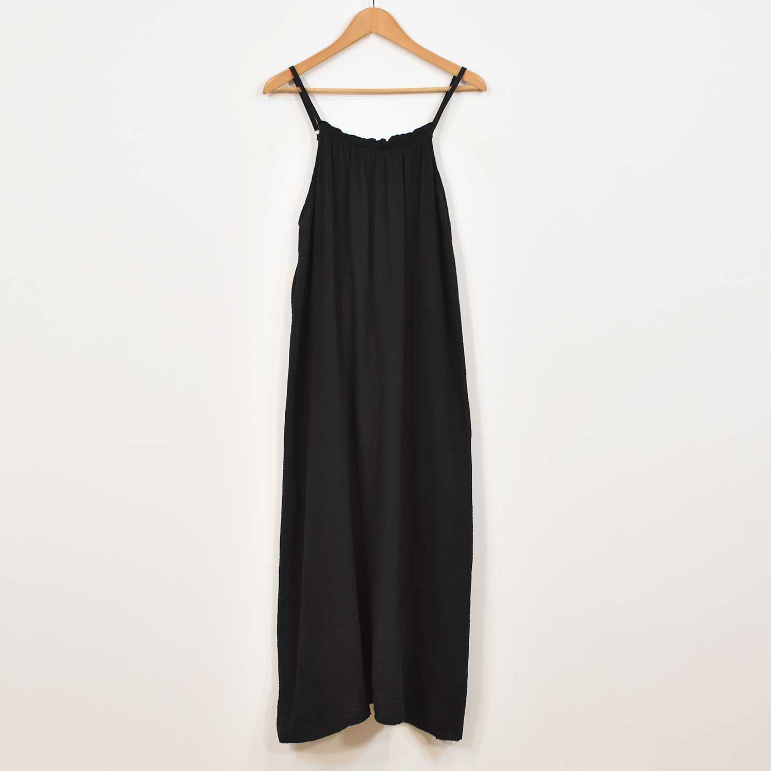 Black straps bambula dress