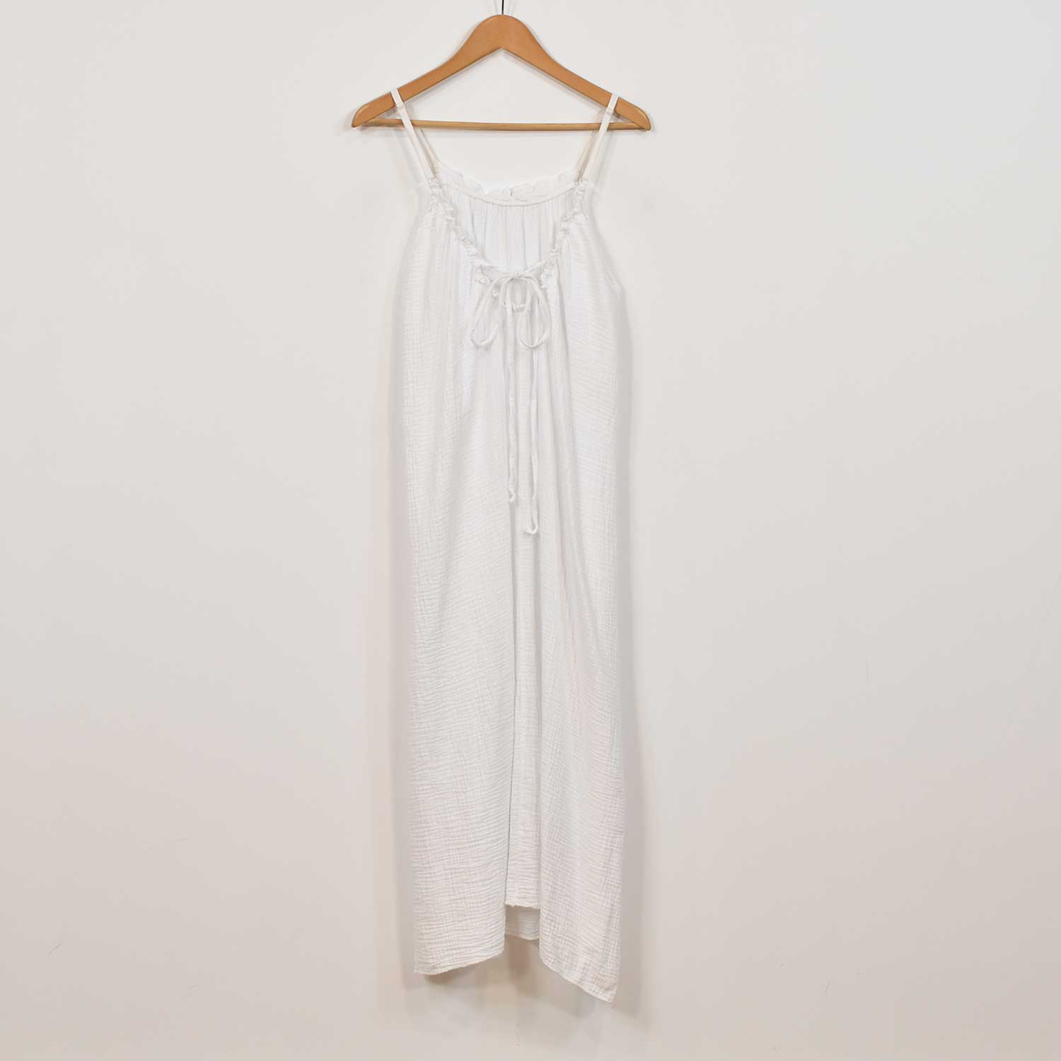 White straps bambula dress
