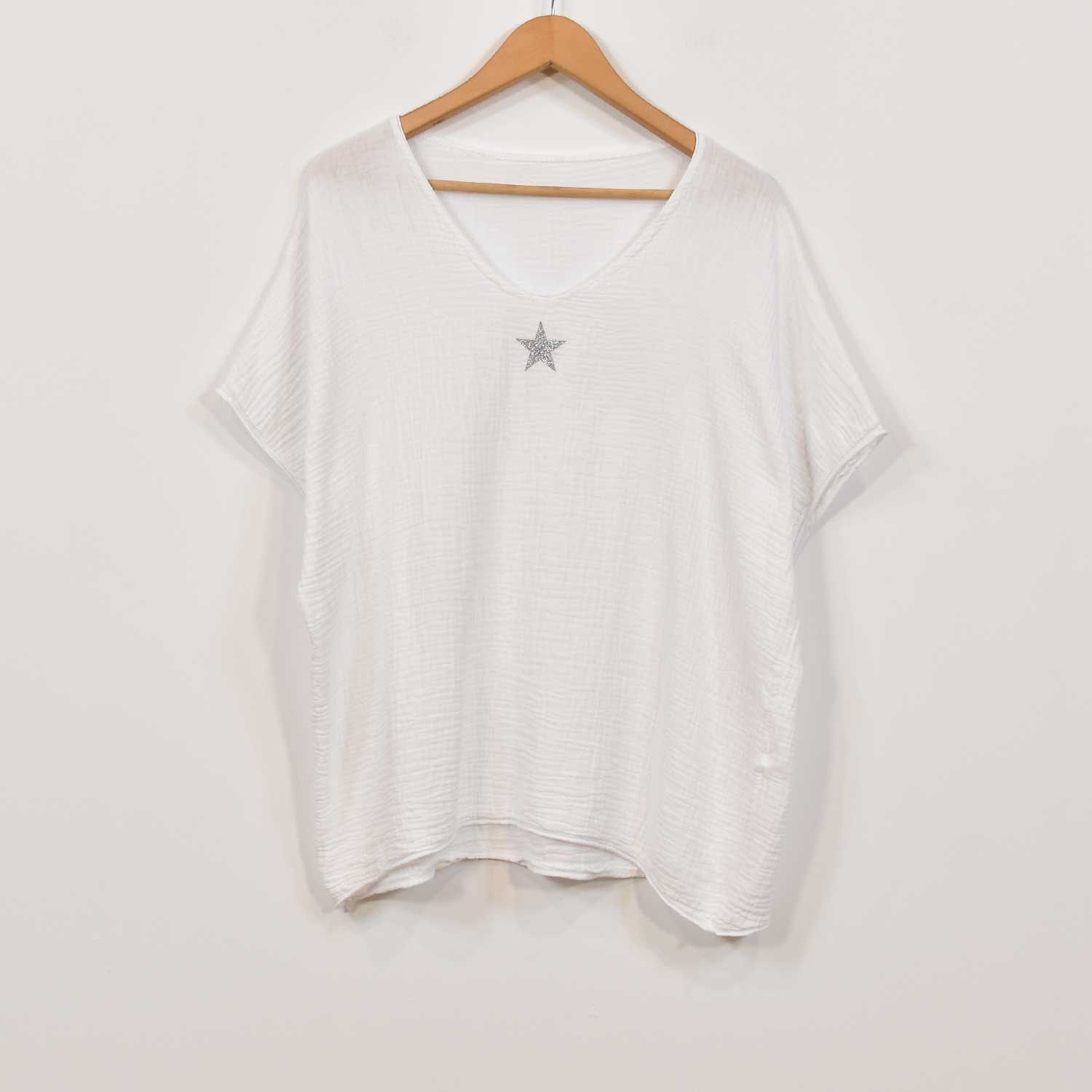 Blusa bambula estrella