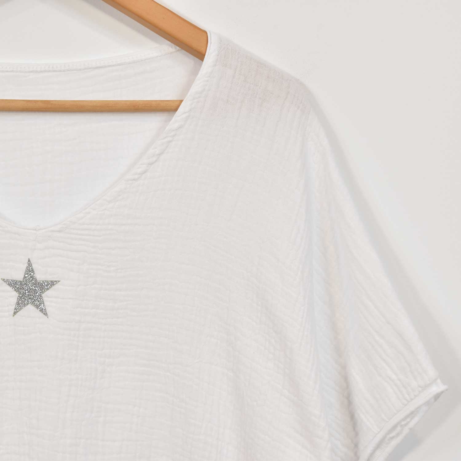 Blusa bambula estrella