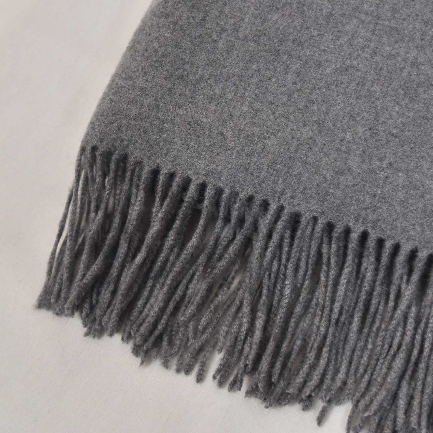 Grey cashmere foulard