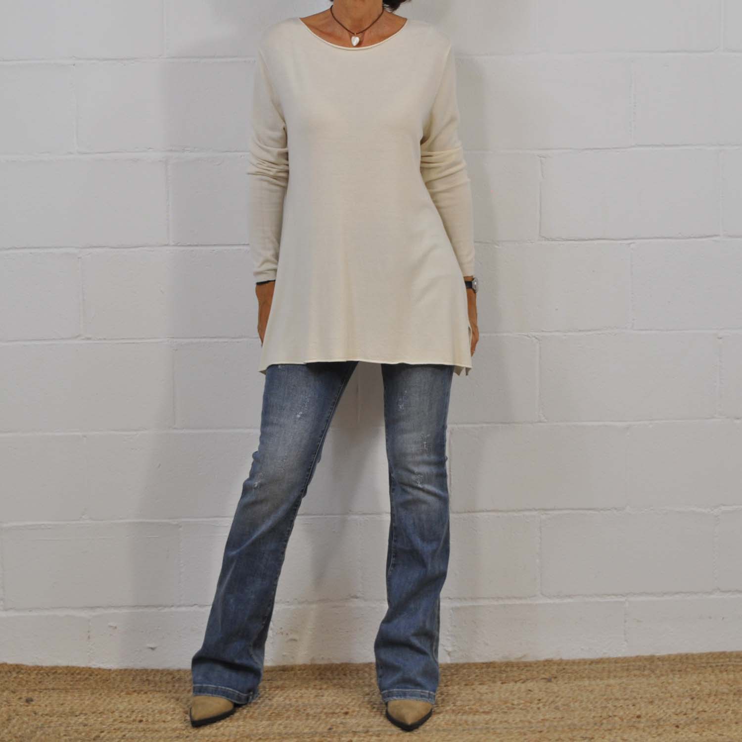 Beige slouchy sweater 