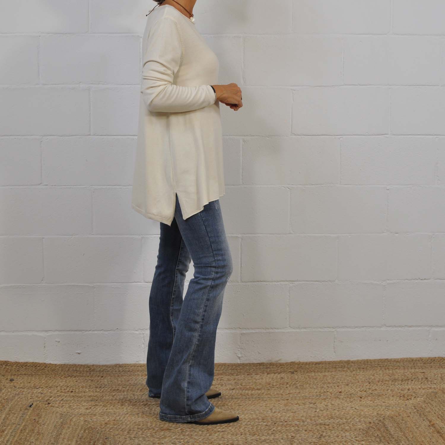 Beige slouchy sweater 