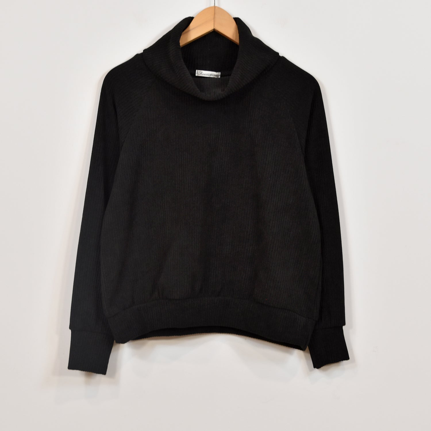 Sweatshirt noir doux