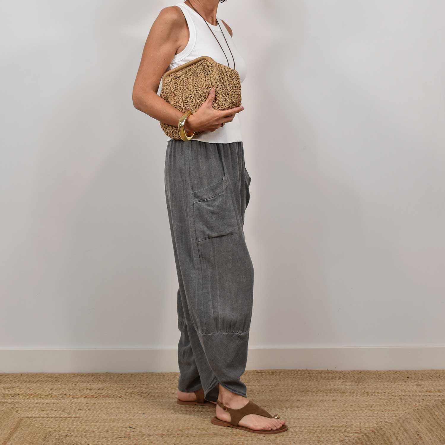 Sac clutch en raphia – The Amisy Company