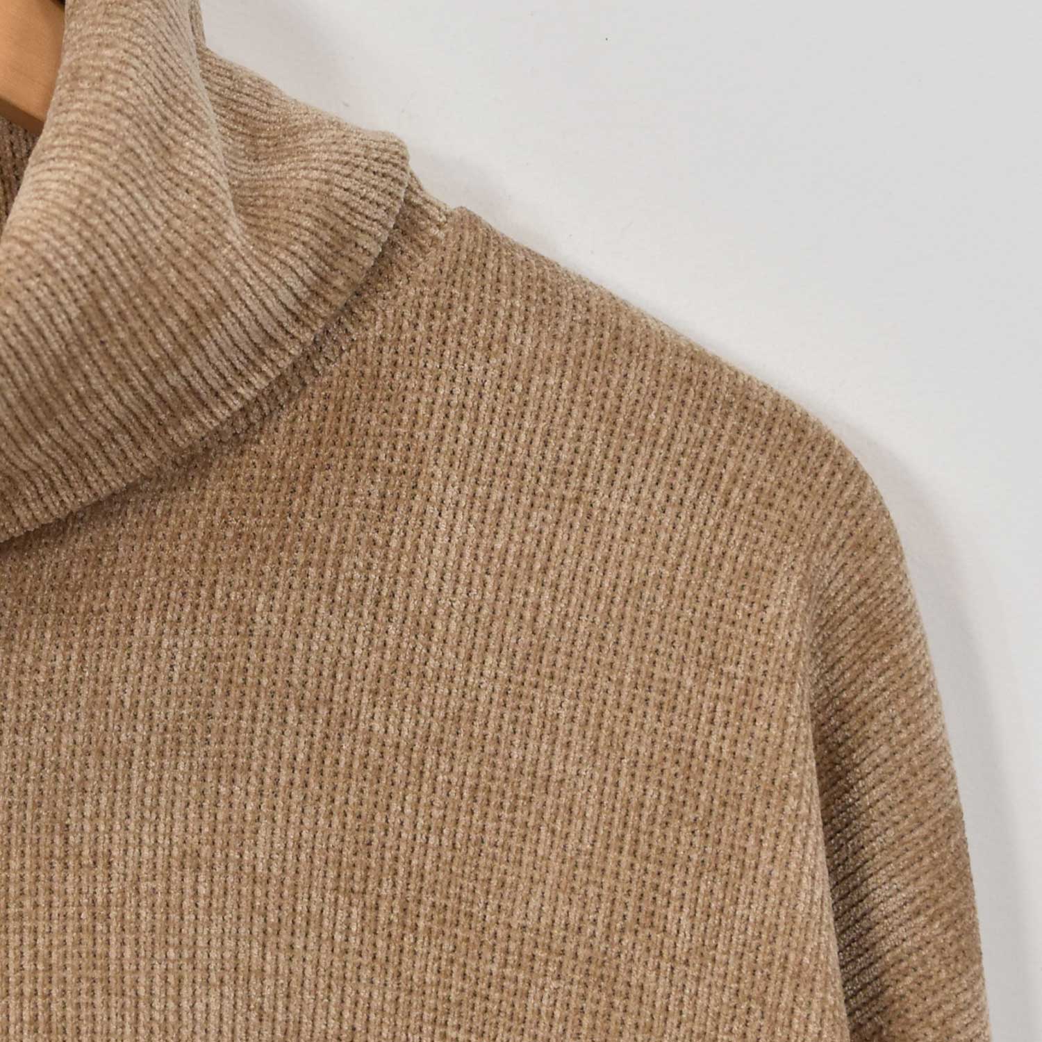 Sudadera efecto pana beige