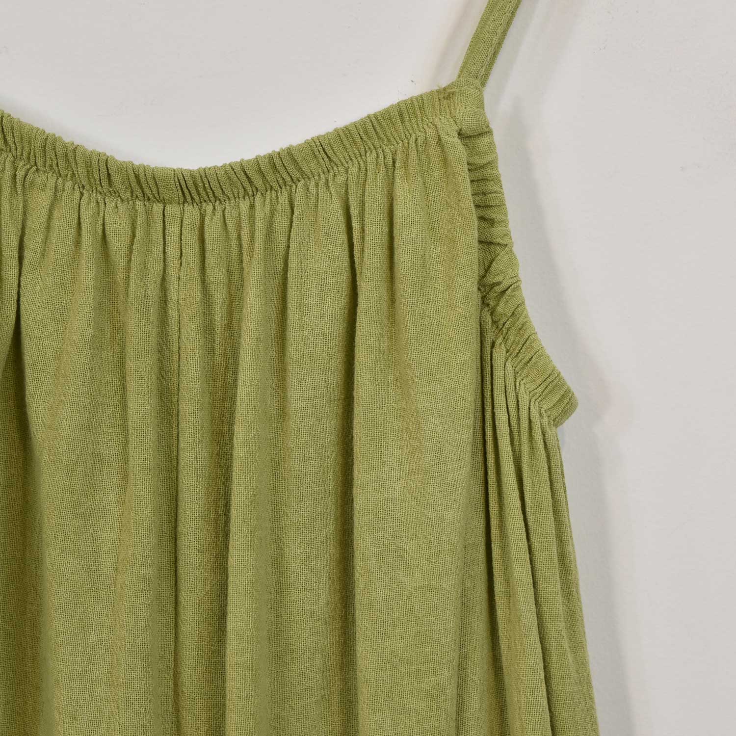 Green cotton jumpsuit