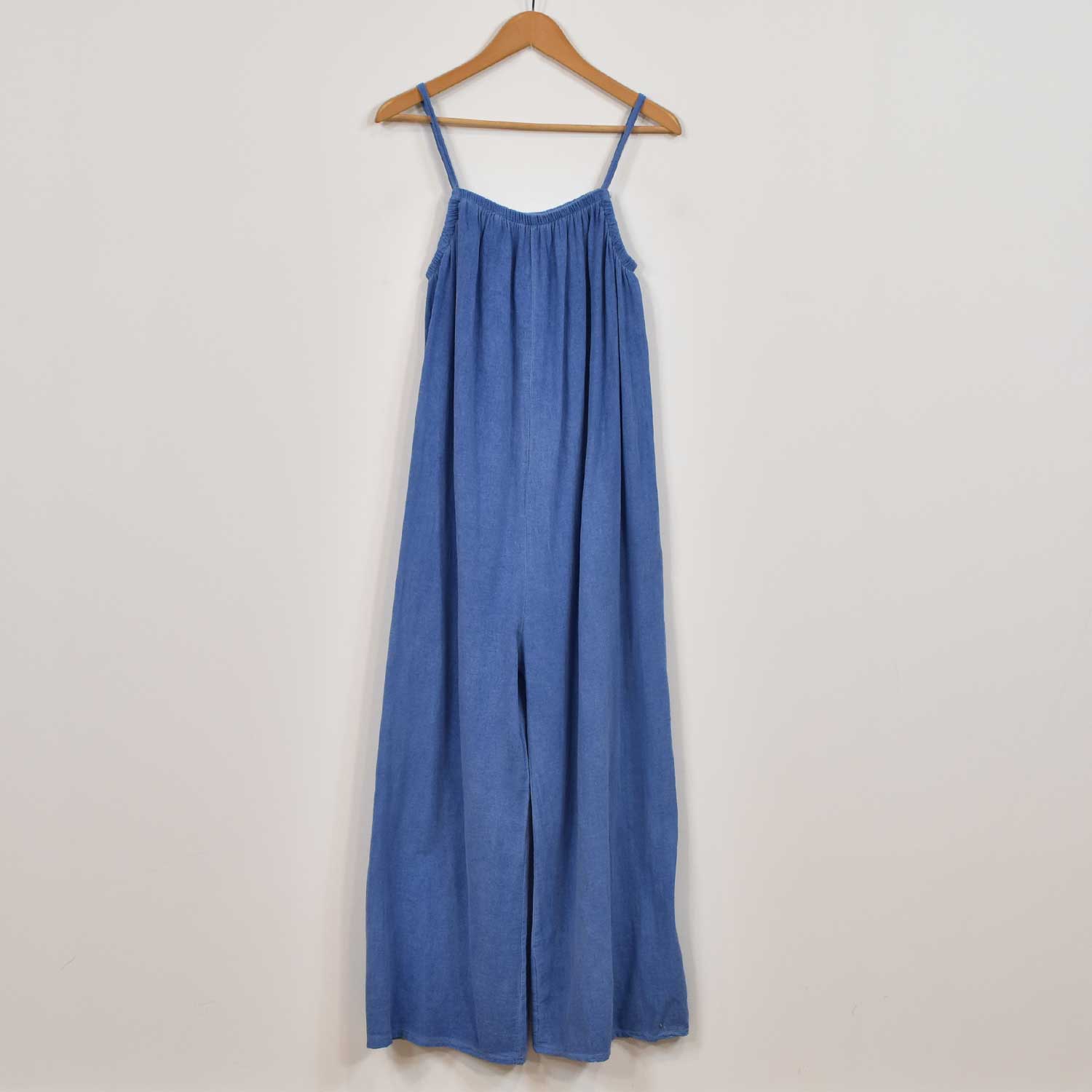 Blue cotton jumpsuit