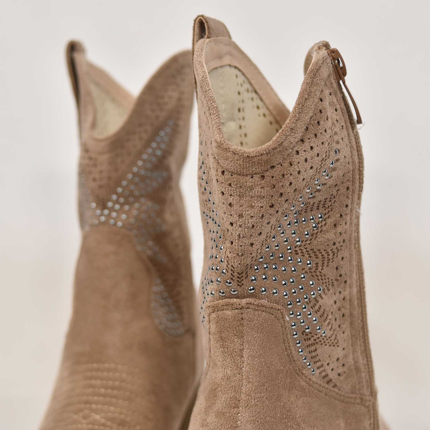 Openwork western boots