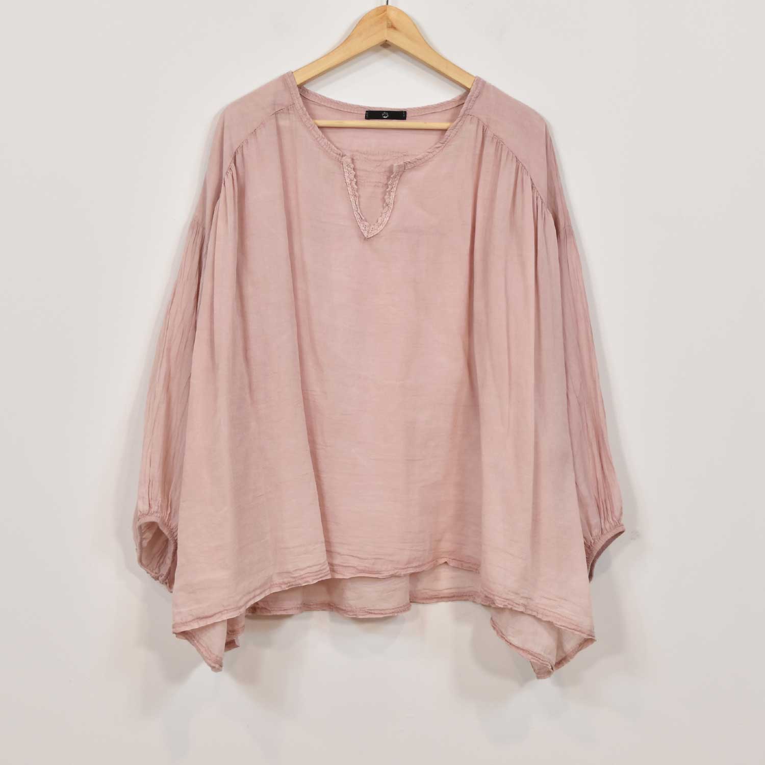 Blusa abullonada rosa