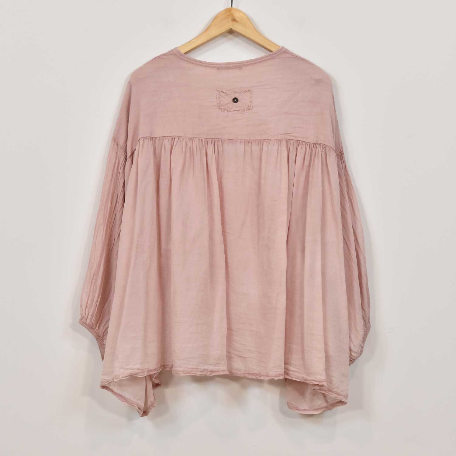 Blusa abullonada rosa