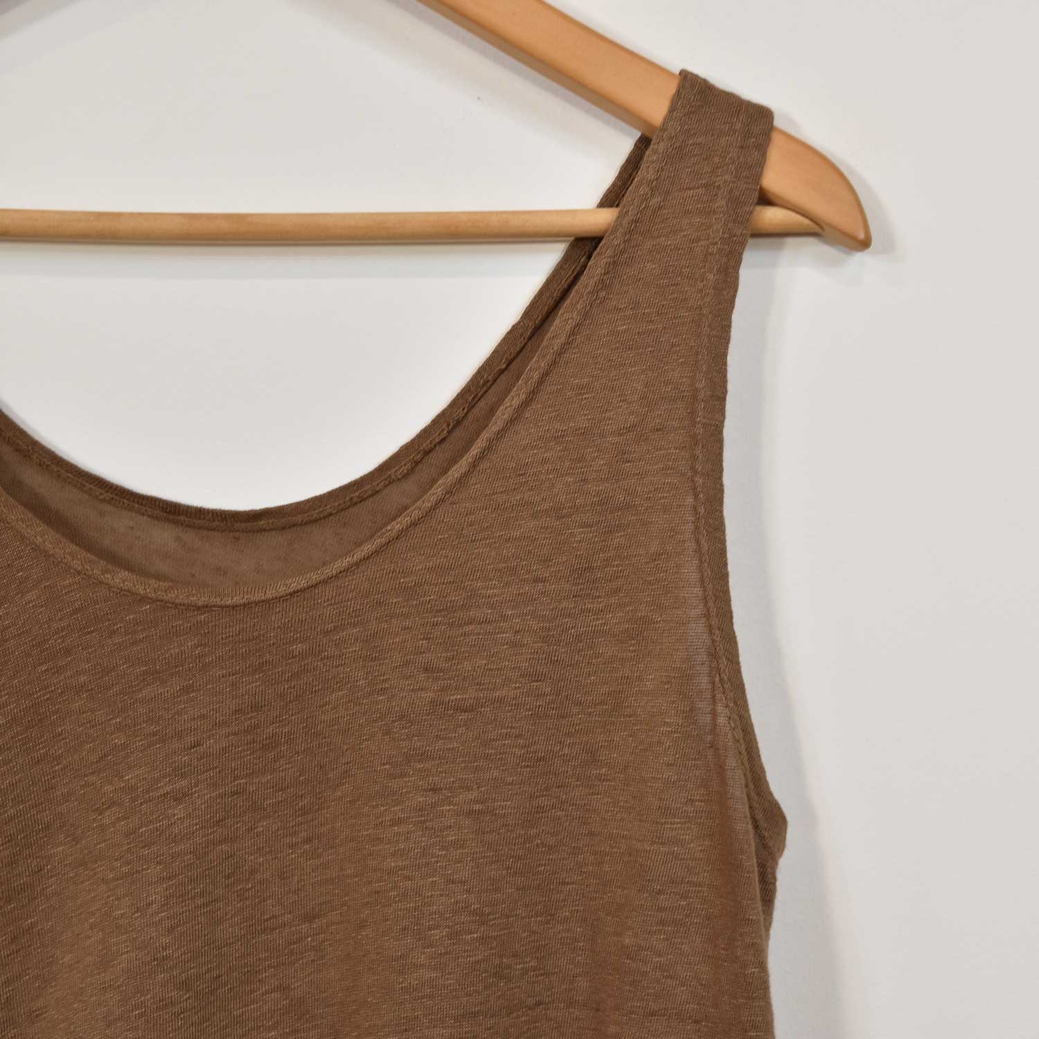 Brown linen T-shirt