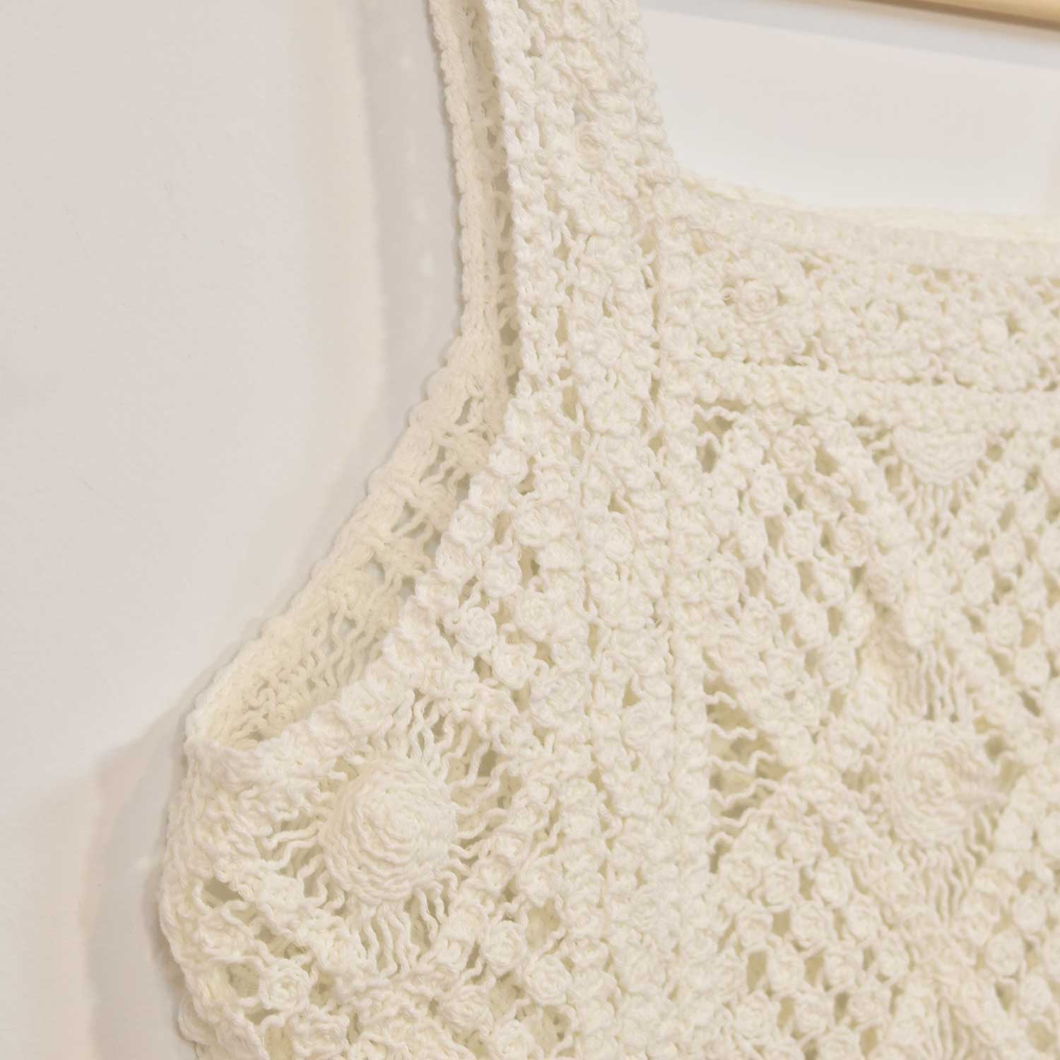 Top en crochet blanc