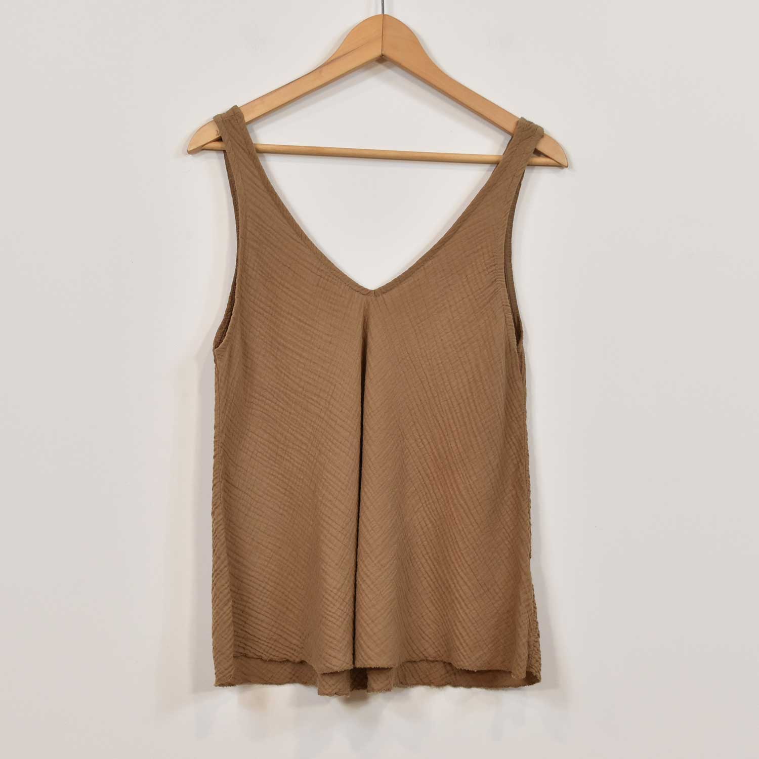 Camel tank top