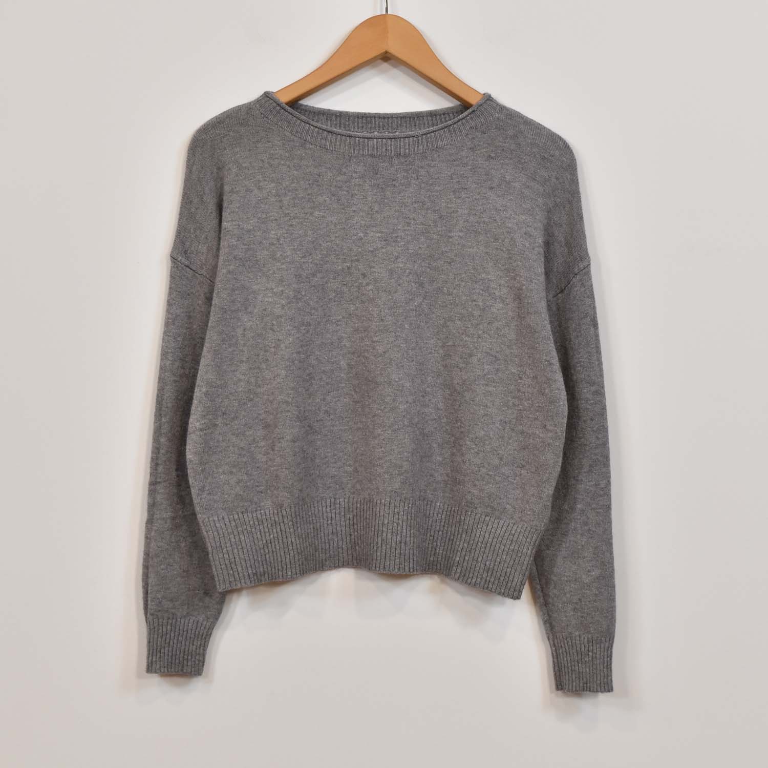 Grey neck sweater