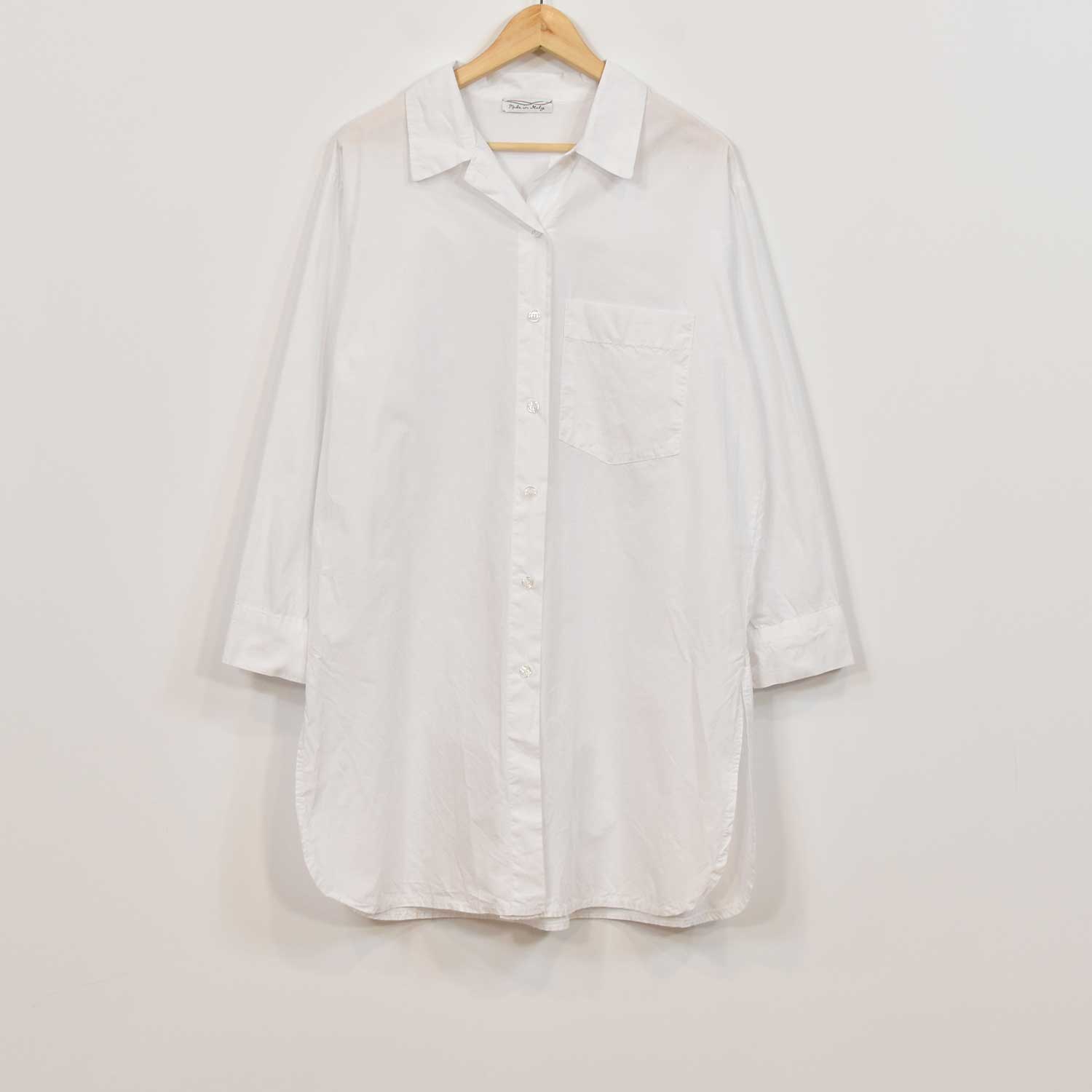 Camisa larga blanca