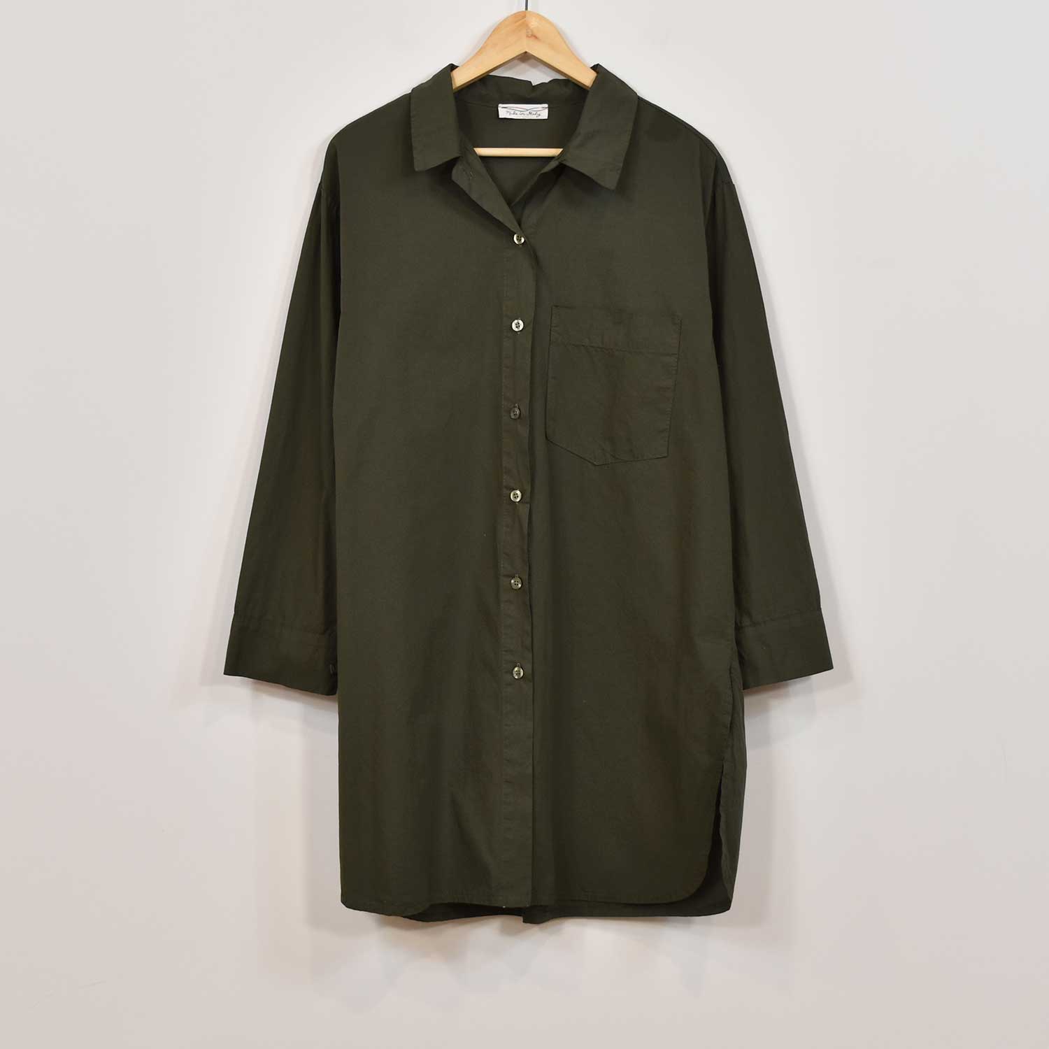 Kaki long shirt