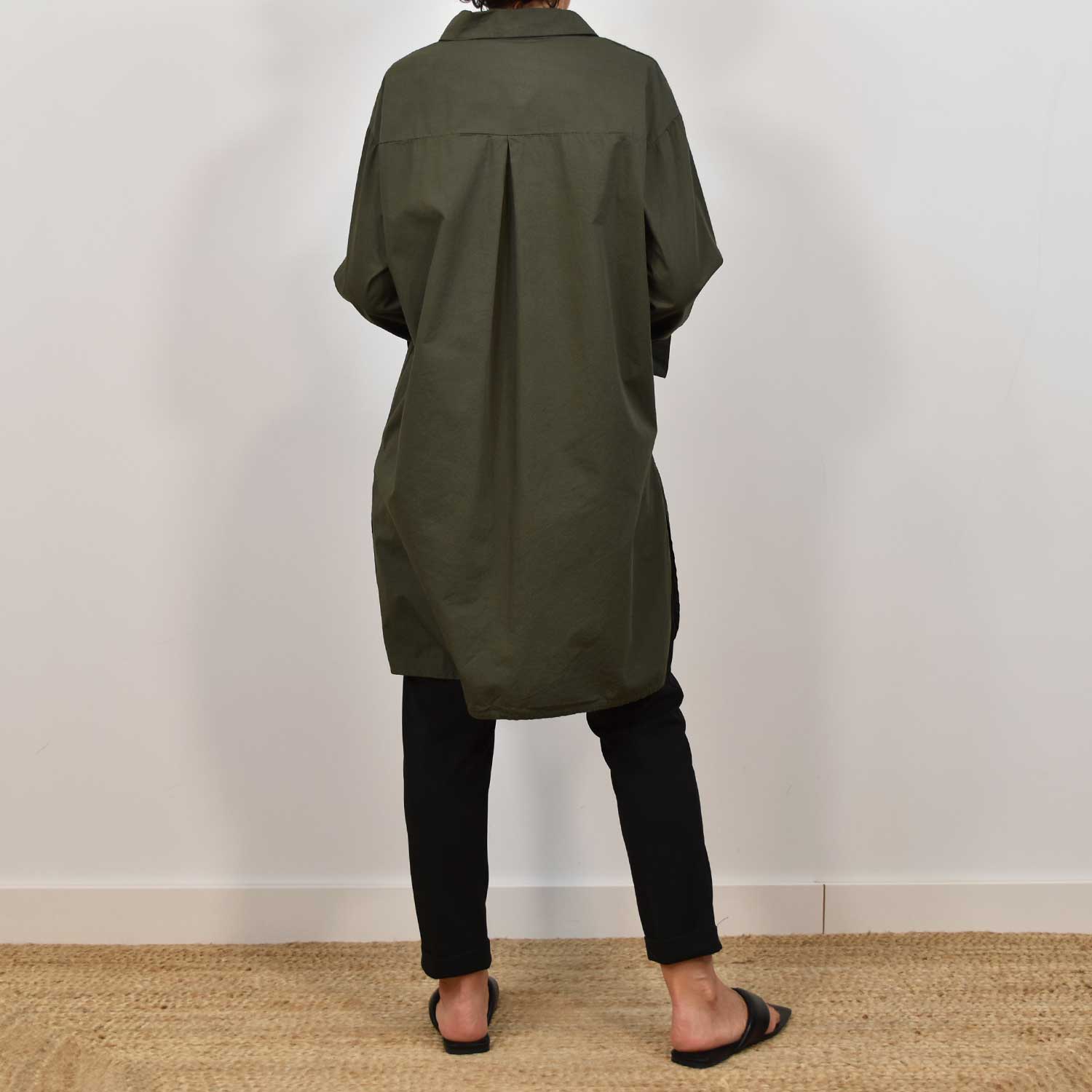 Kaki long shirt