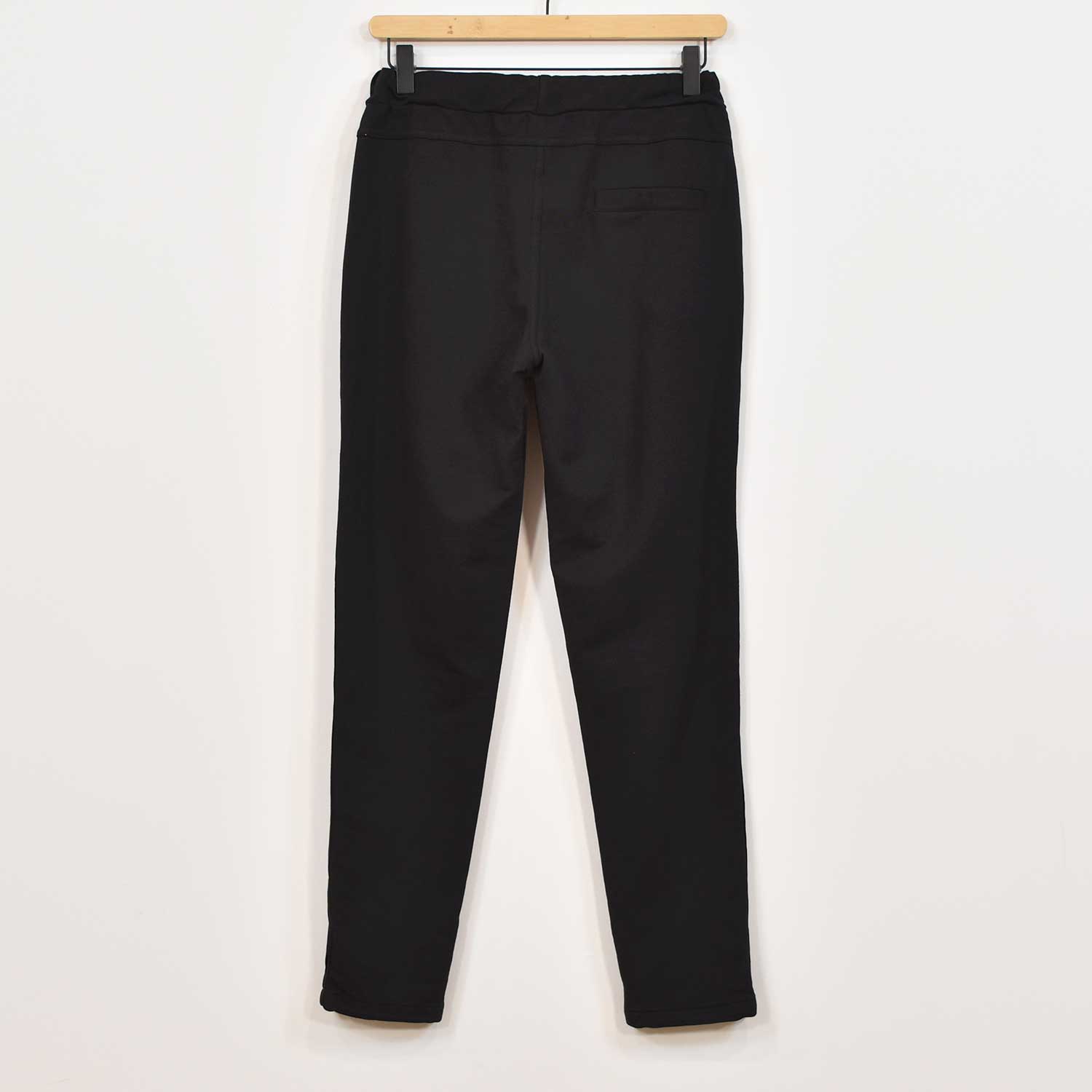 Black satin detail jogger pants 