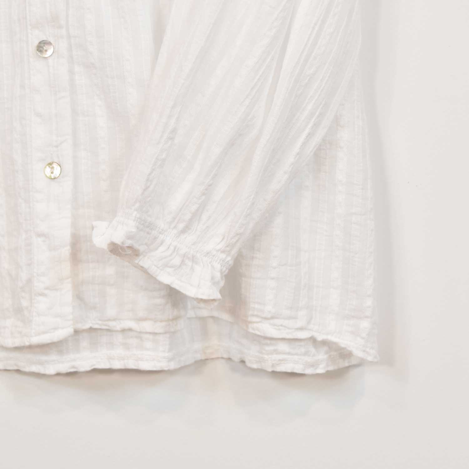 Camisa textura blanca