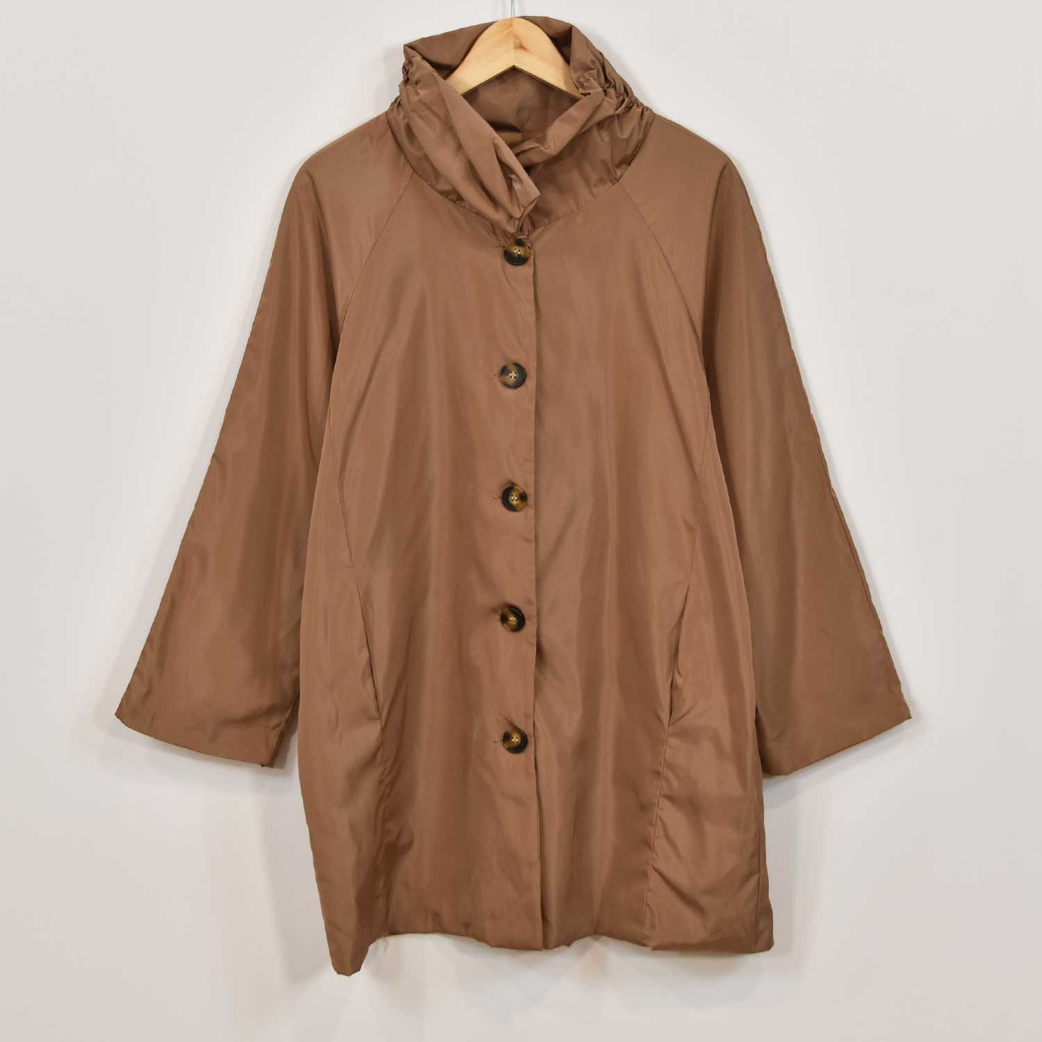 Parka outdoor boutons camel
