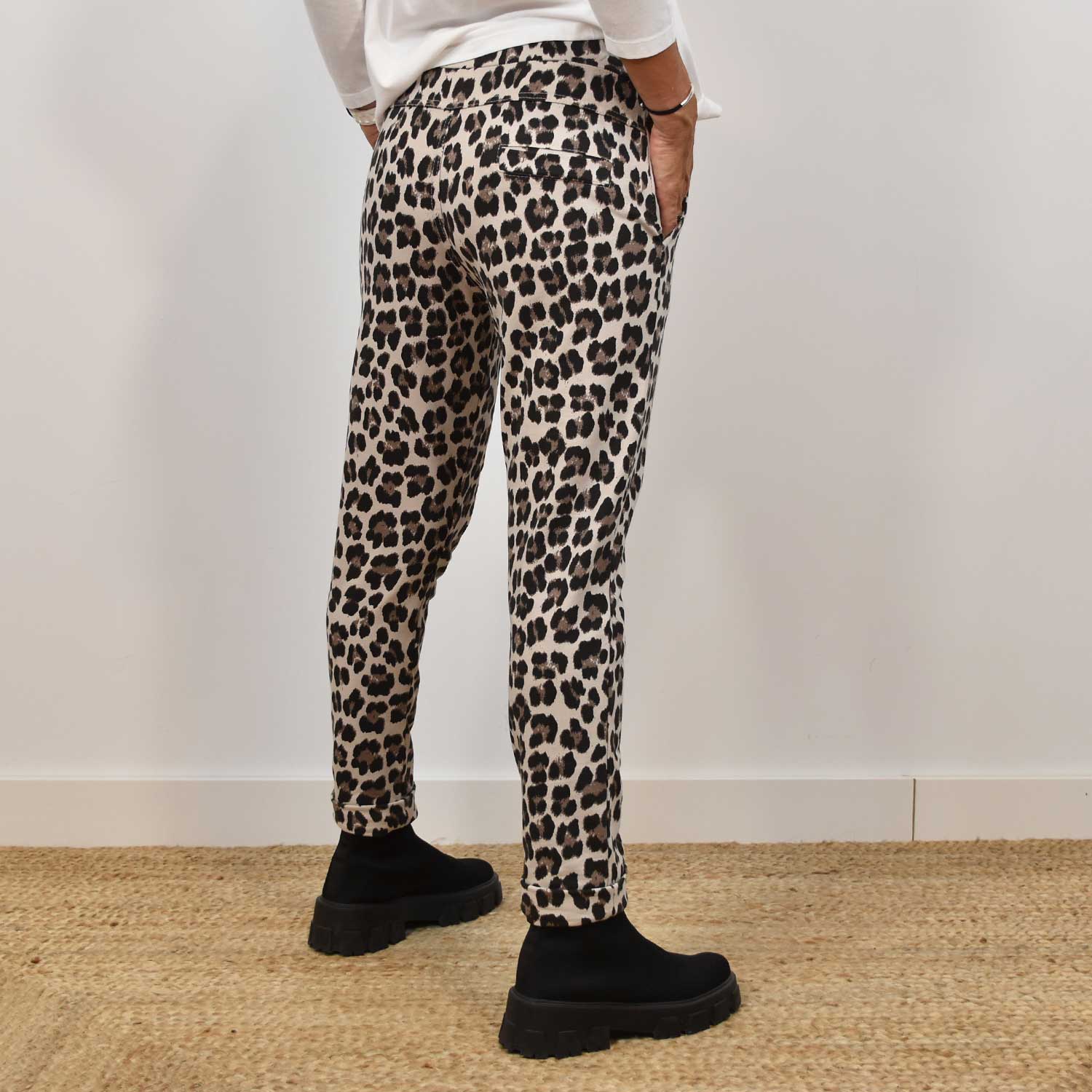 Leopard jogger pants