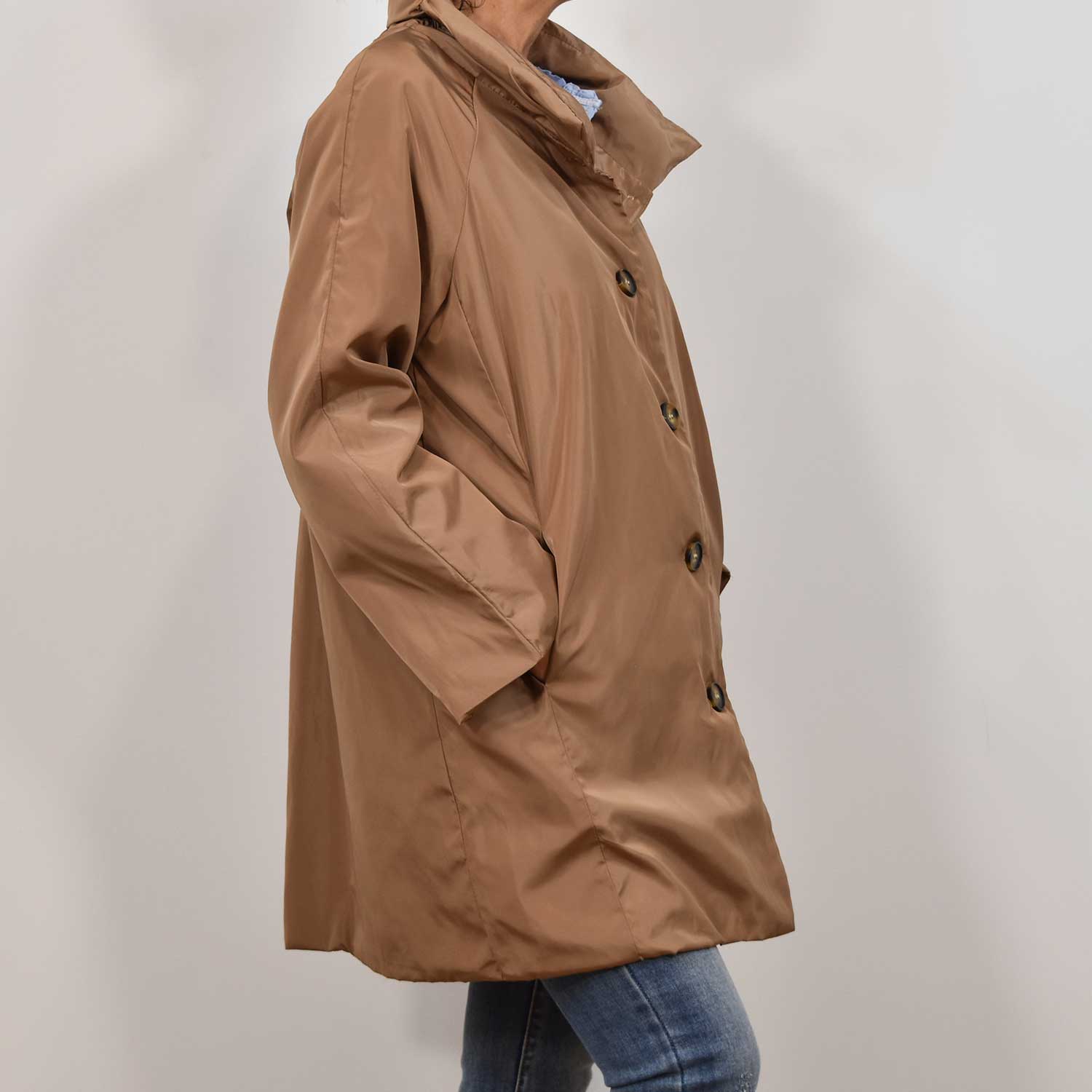 Camel outdoor buttons parka
