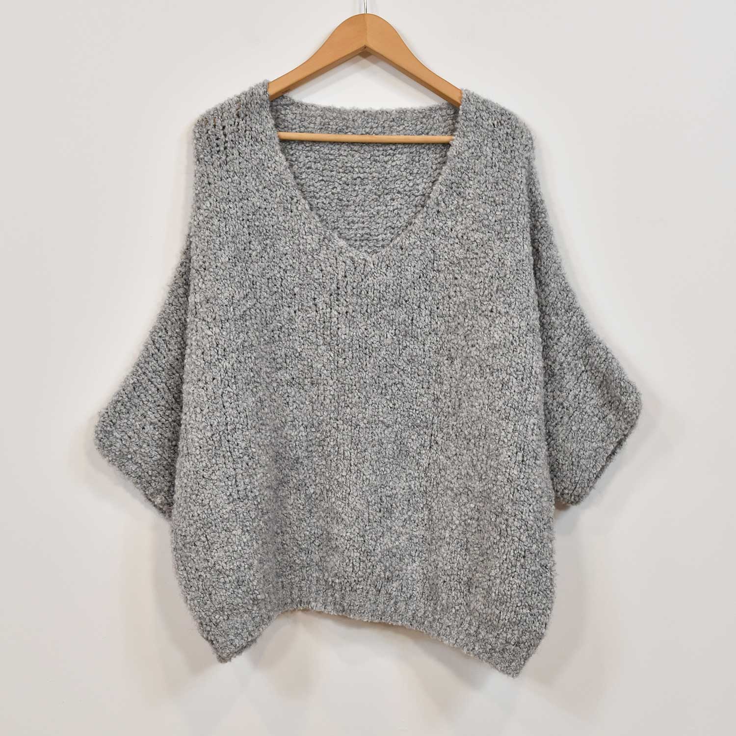 Grey lamb sweater