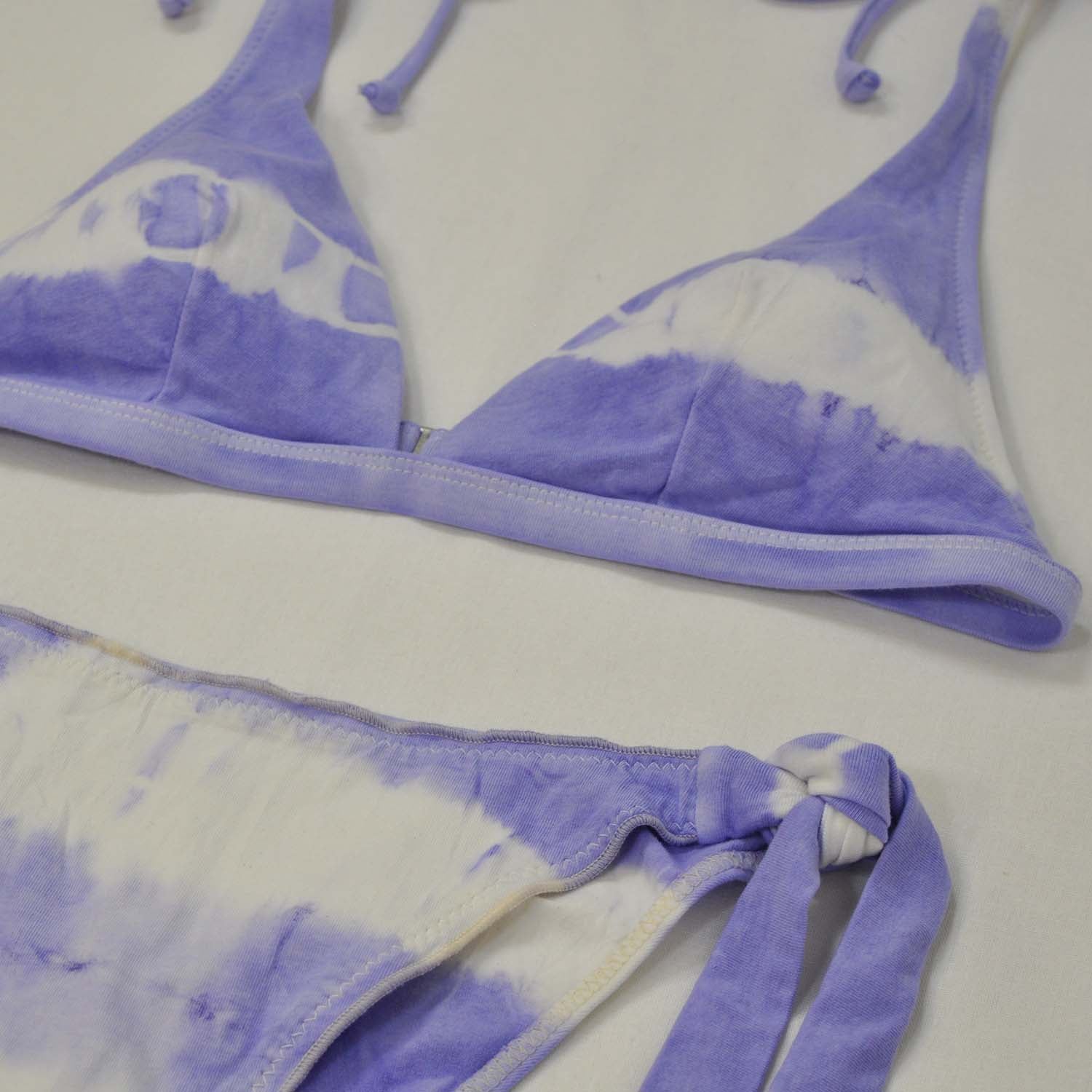 Purple laces bikini