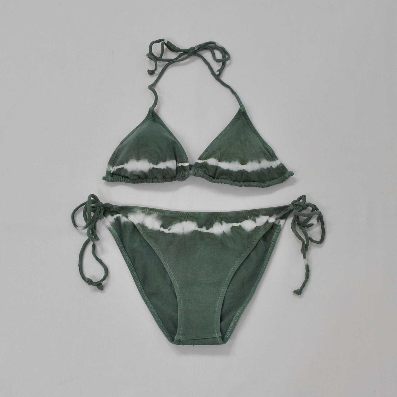 Green triangle bikini