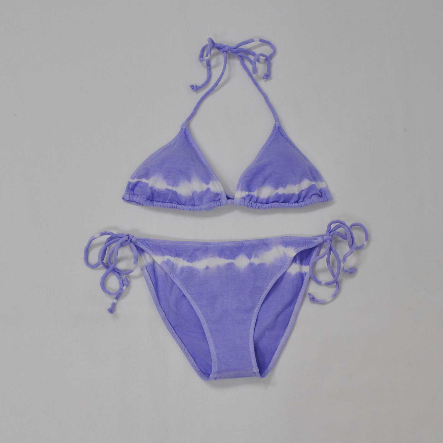 Purple triangle bikini
