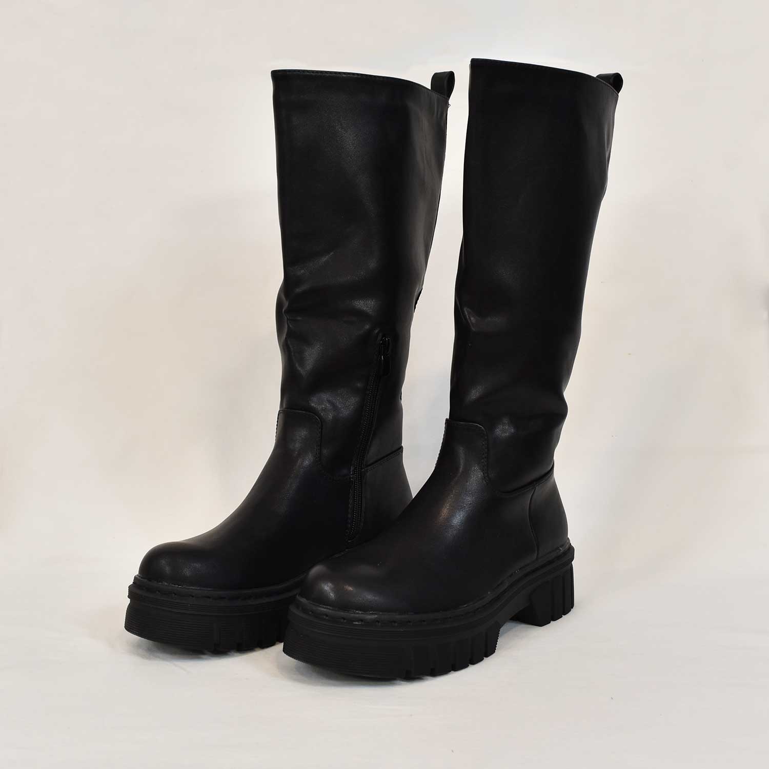 Black high boot