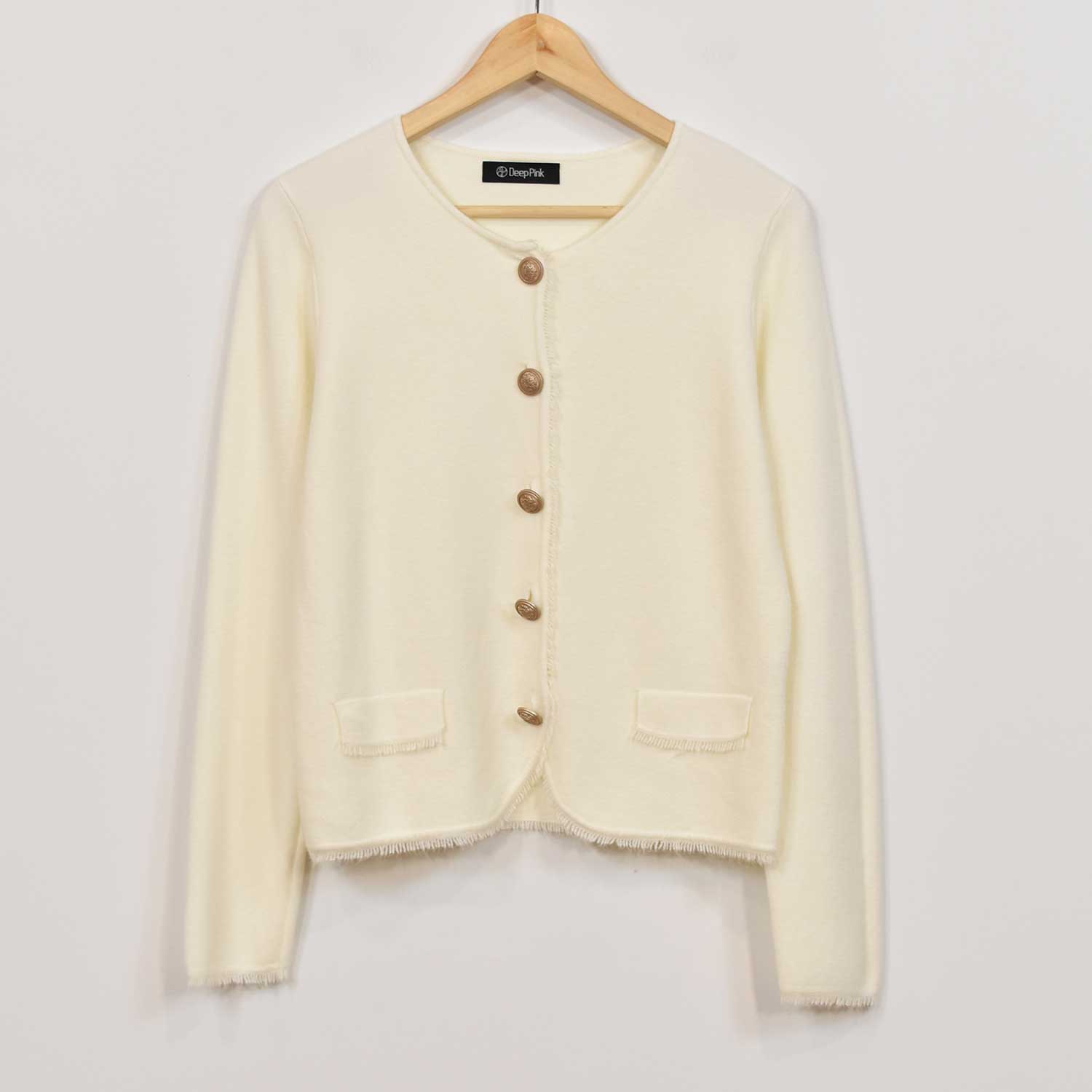 Chaqueta botones beige