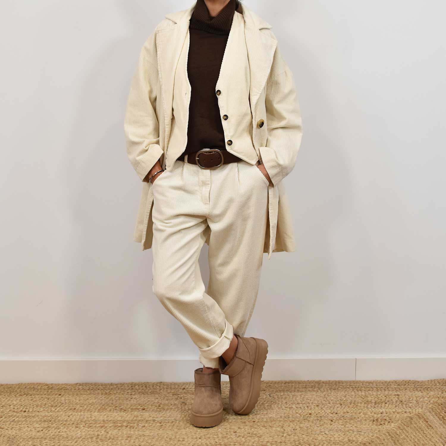 Beige corduroy jacket