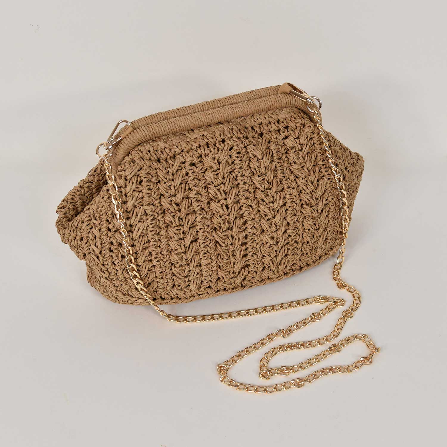 Sac clutch en raphia – The Amisy Company