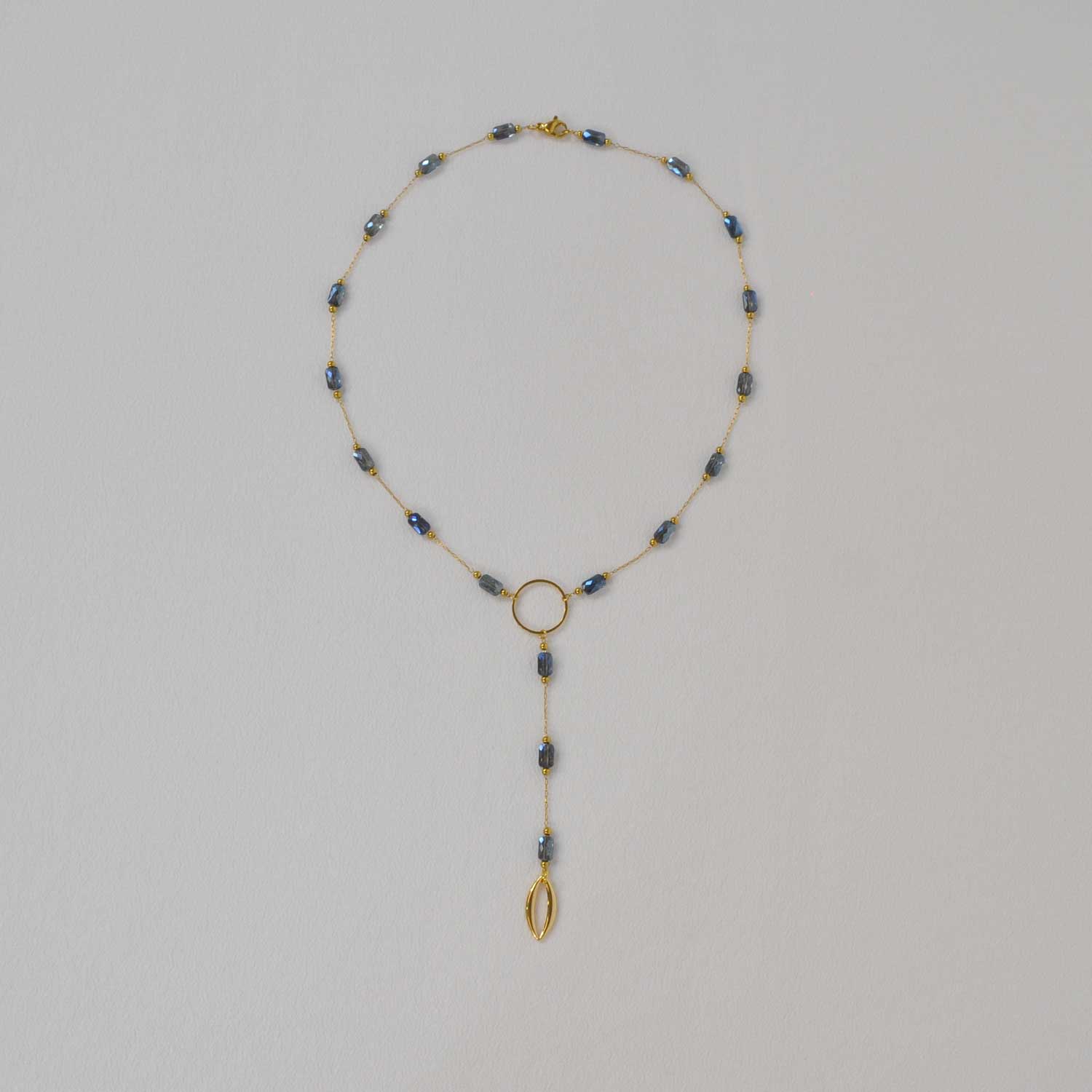 Light blue stones necklace