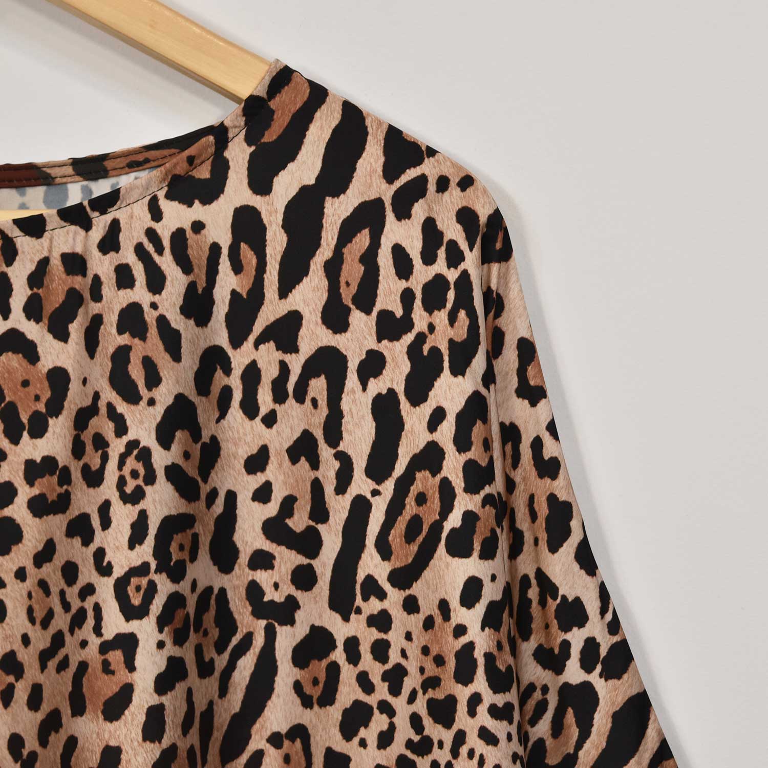 blouse leopard marron